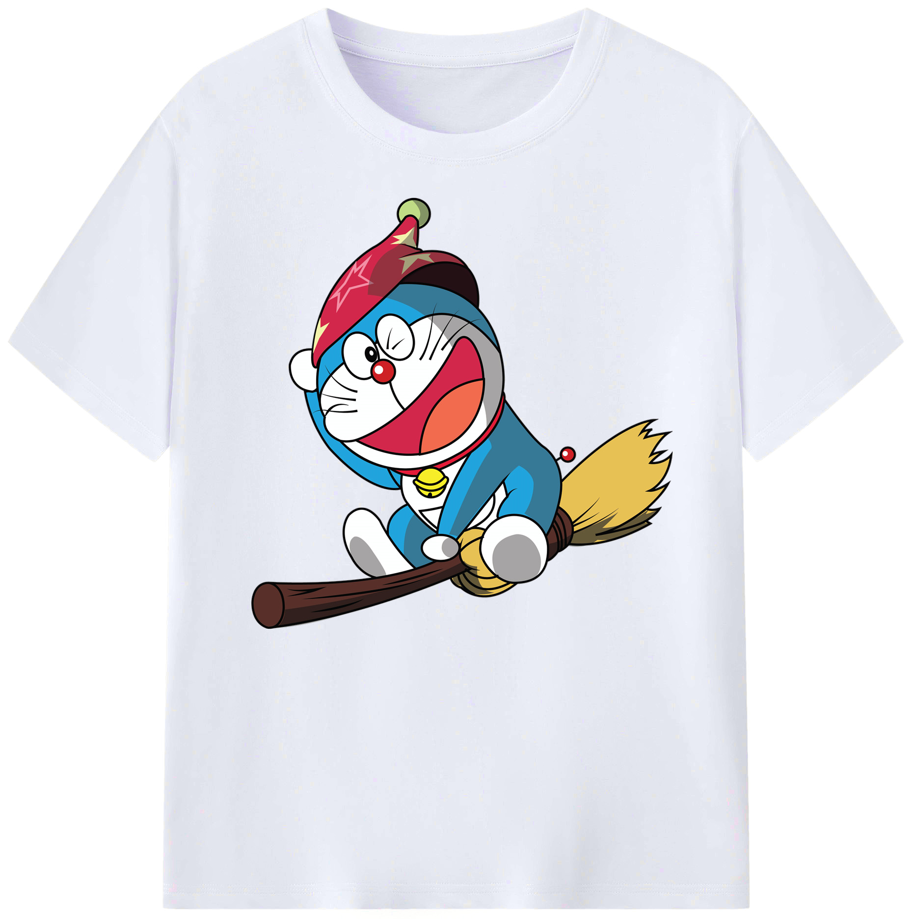 （画像用） ドラえもん Doraemon 綿100％ メンズ半袖Tシャツ｜肌触りやわらか＆通気性