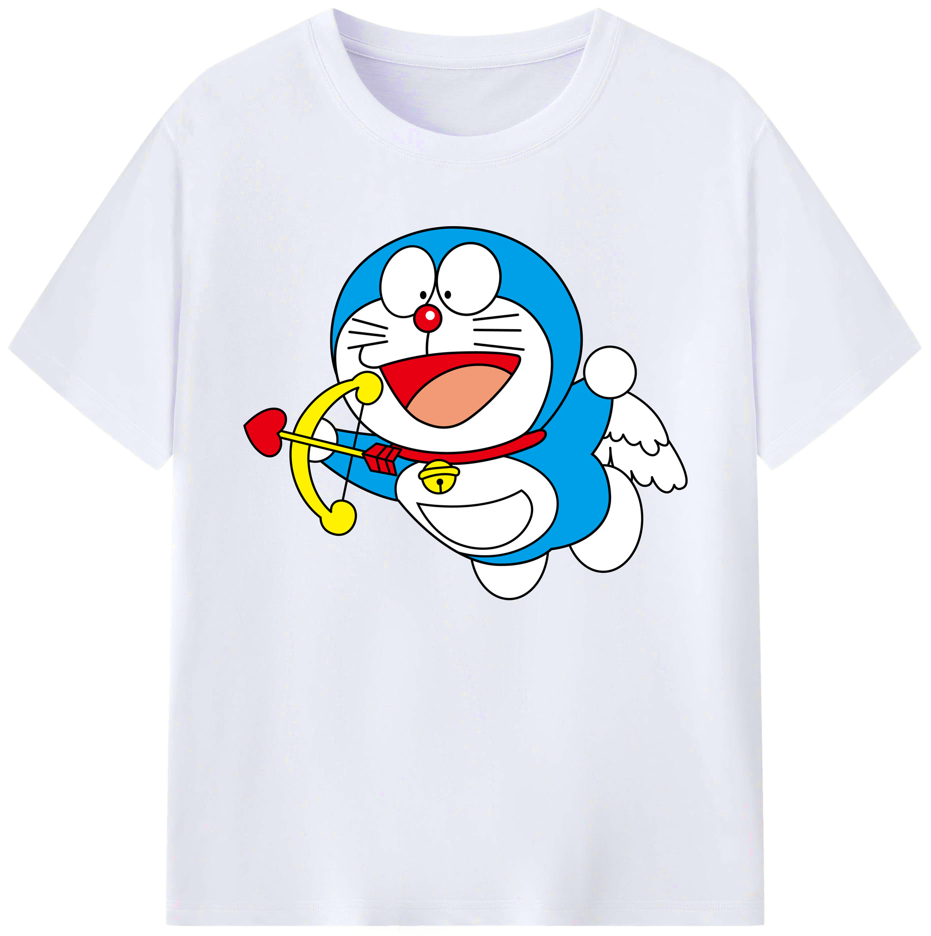 （画像用） ドラえもん Doraemon 綿100％ メンズ半袖Tシャツ｜肌触りやわらか＆通気性