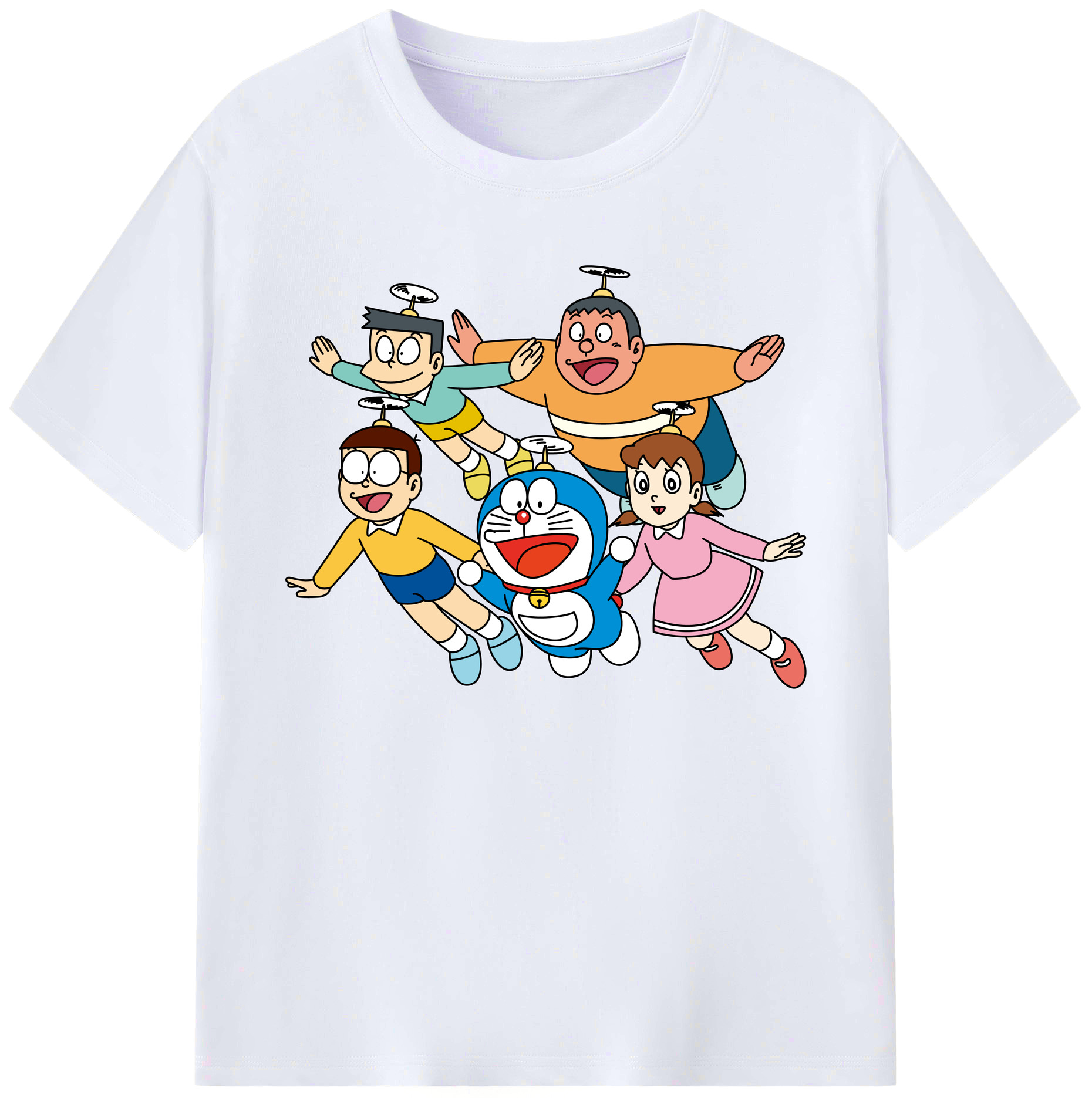 （画像用） ドラえもん 骨川 スネ夫 Doraemon Honekawa Suneo 綿100％ メンズ半袖Tシャツ｜肌触りやわらか＆通気性