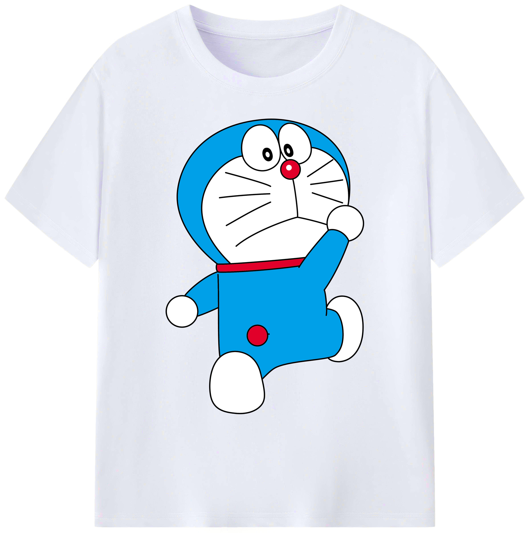 （画像用） ドラえもん Doraemon 綿100％ メンズ半袖Tシャツ｜肌触りやわらか＆通気性