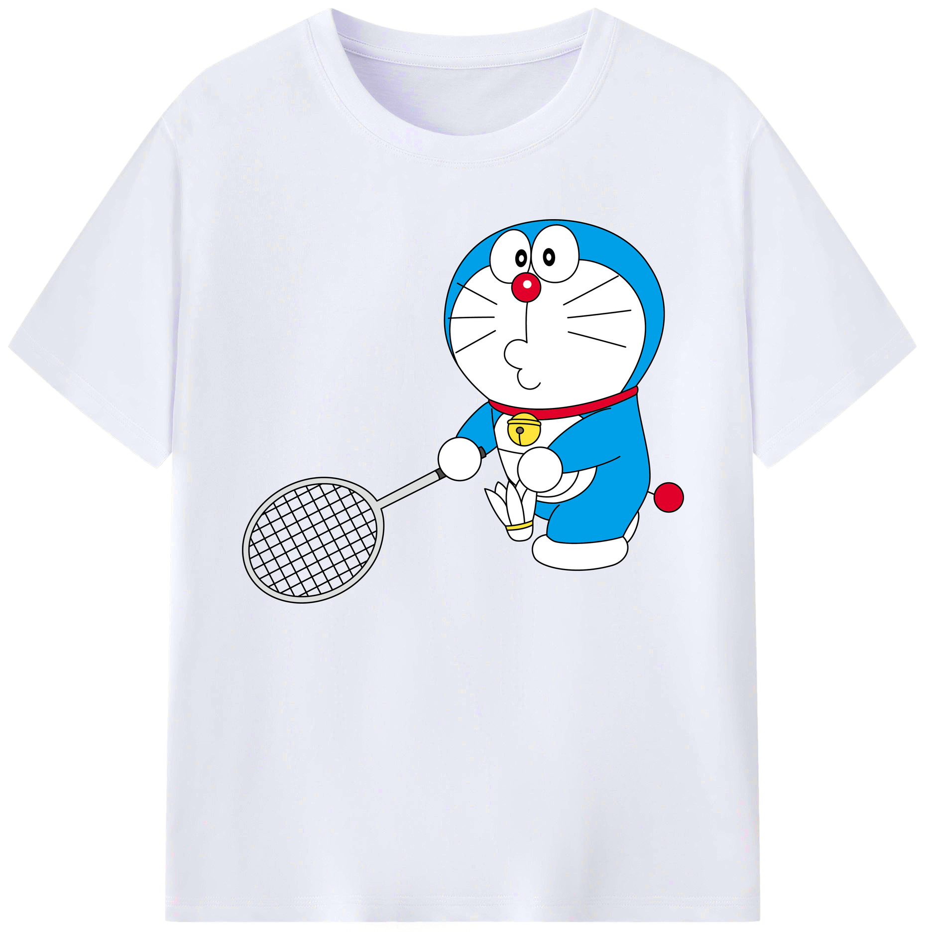 （画像用） ドラえもん Doraemon 綿100％ メンズ半袖Tシャツ｜肌触りやわらか＆通気性