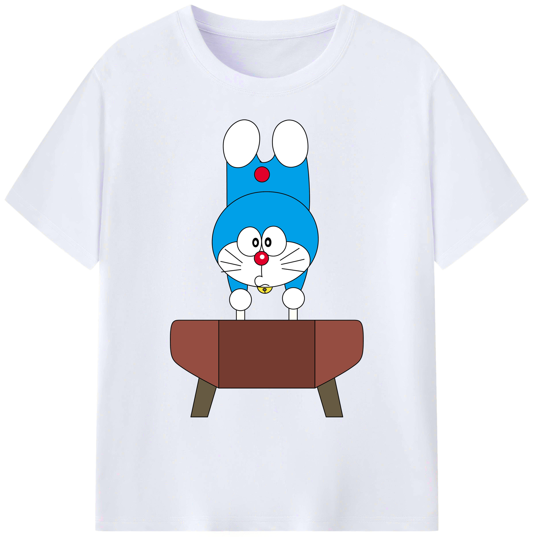（画像用） ドラえもん Doraemon 綿100％ メンズ半袖Tシャツ｜肌触りやわらか＆通気性