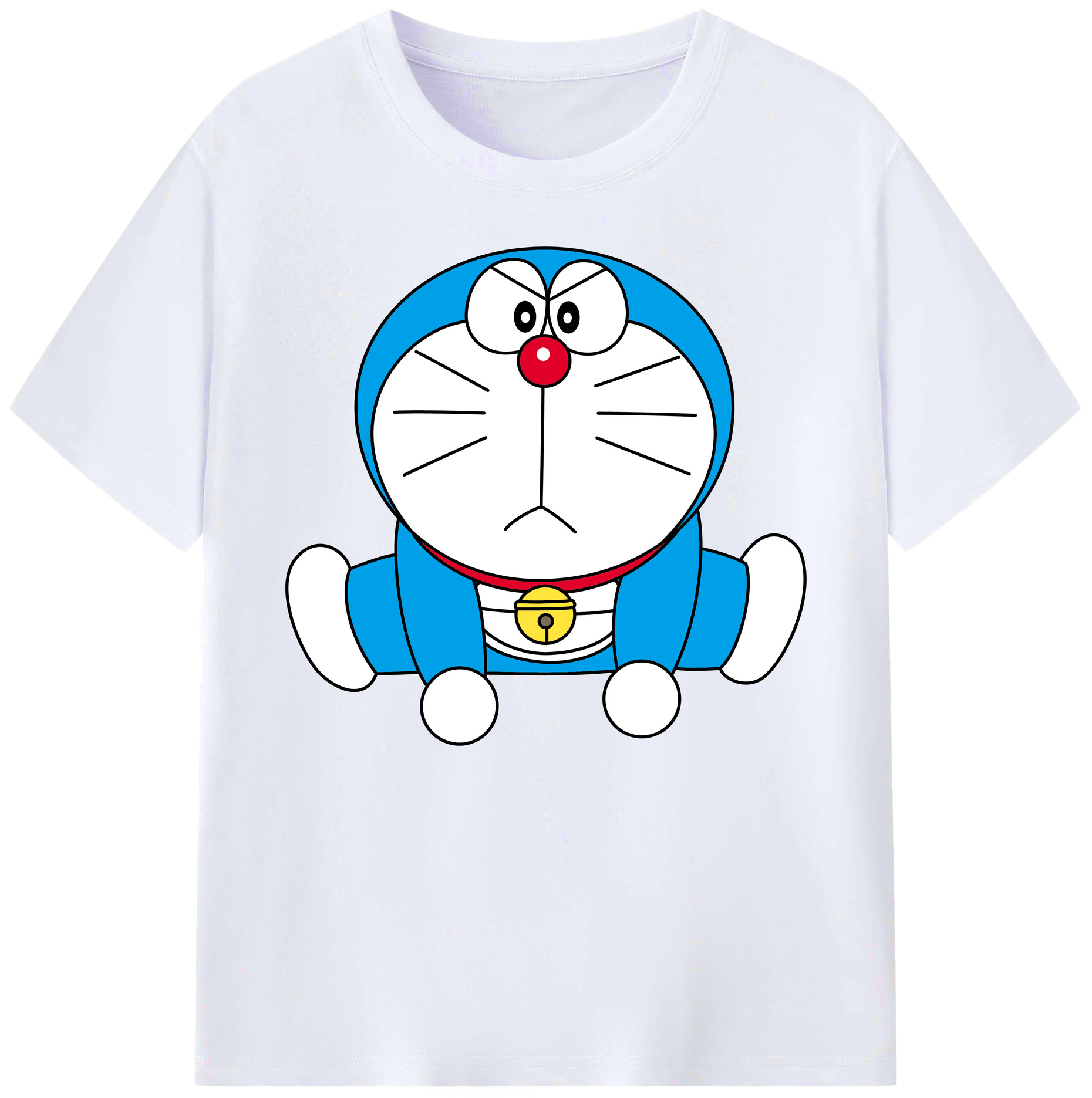 （画像用） ドラえもん Doraemon 綿100％ メンズ半袖Tシャツ｜肌触りやわらか＆通気性