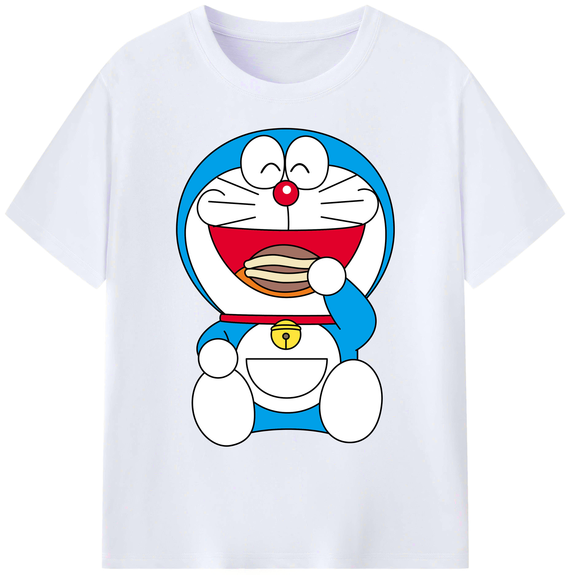 （画像用） ドラえもん Doraemon 綿100％ メンズ半袖Tシャツ｜肌触りやわらか＆通気性