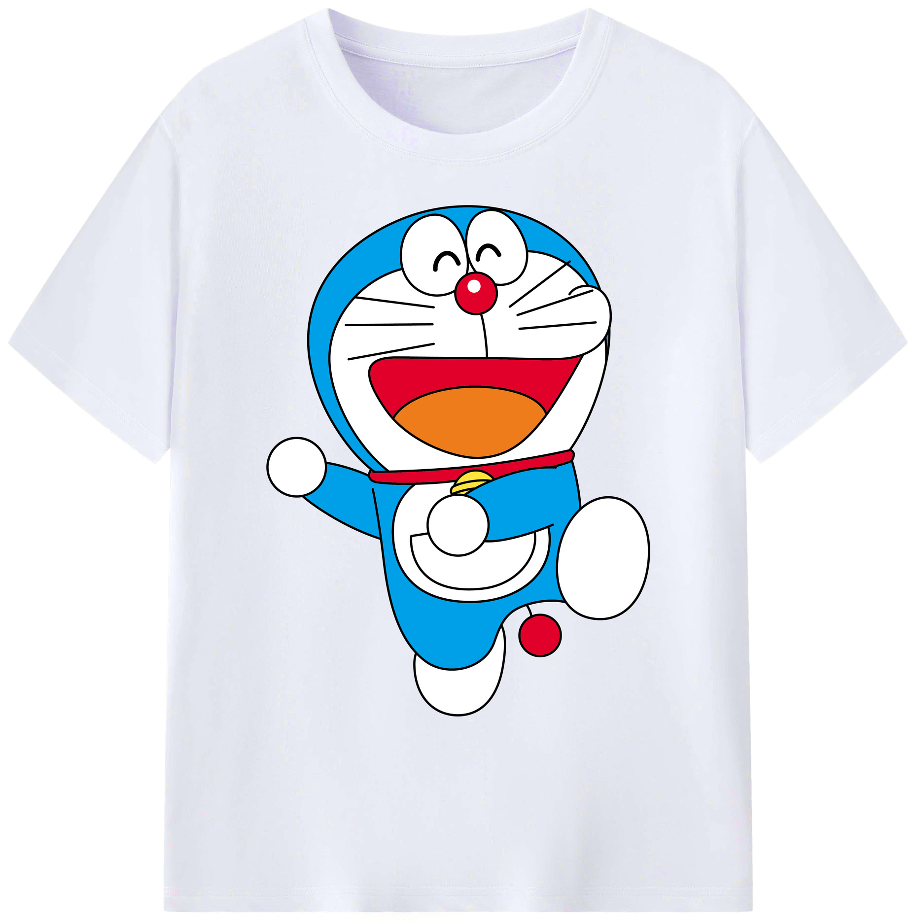 （画像用） ドラえもん Doraemon 綿100％ メンズ半袖Tシャツ｜肌触りやわらか＆通気性