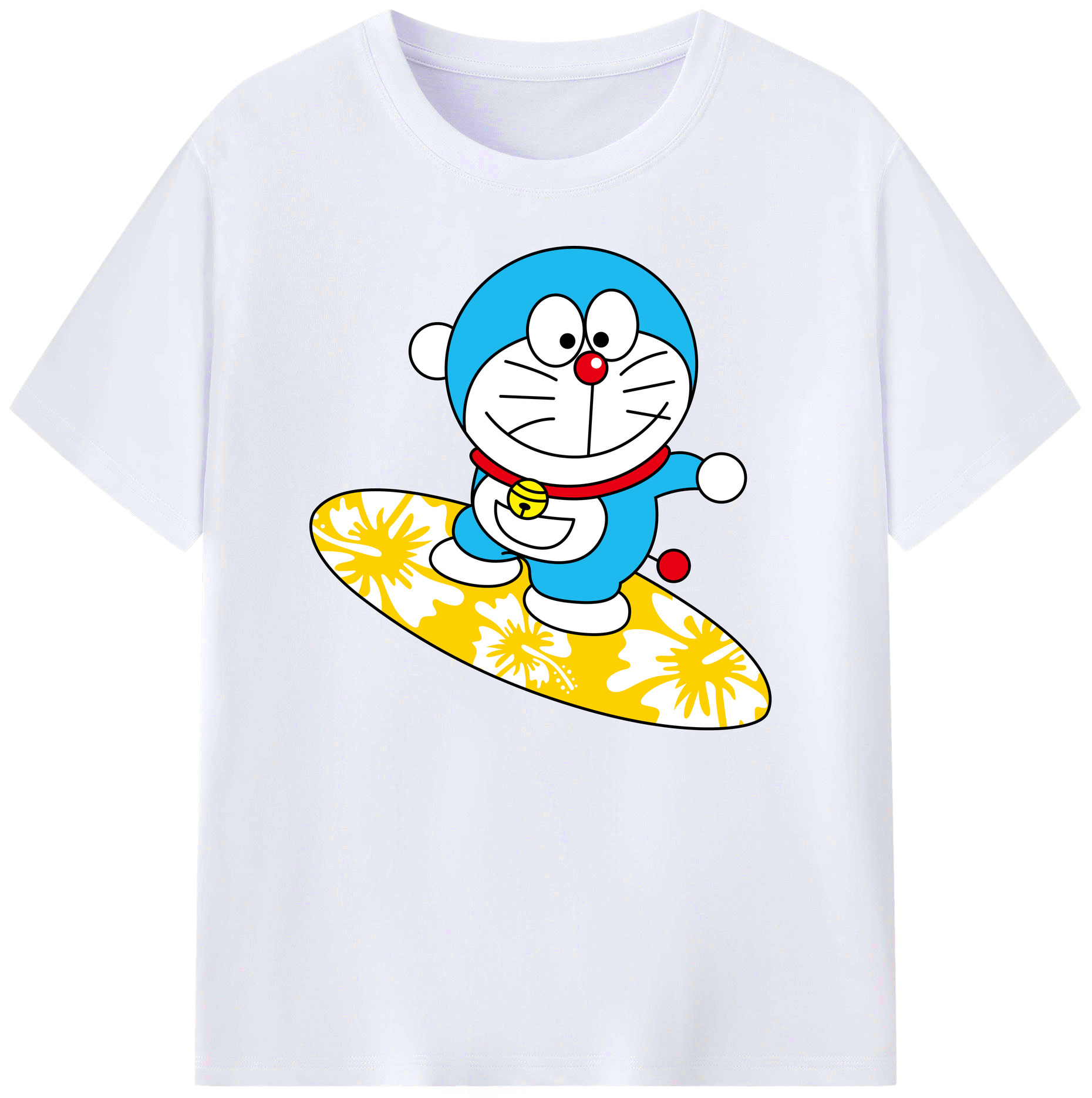 （画像用） ドラえもん Doraemon 綿100％ メンズ半袖Tシャツ｜肌触りやわらか＆通気性