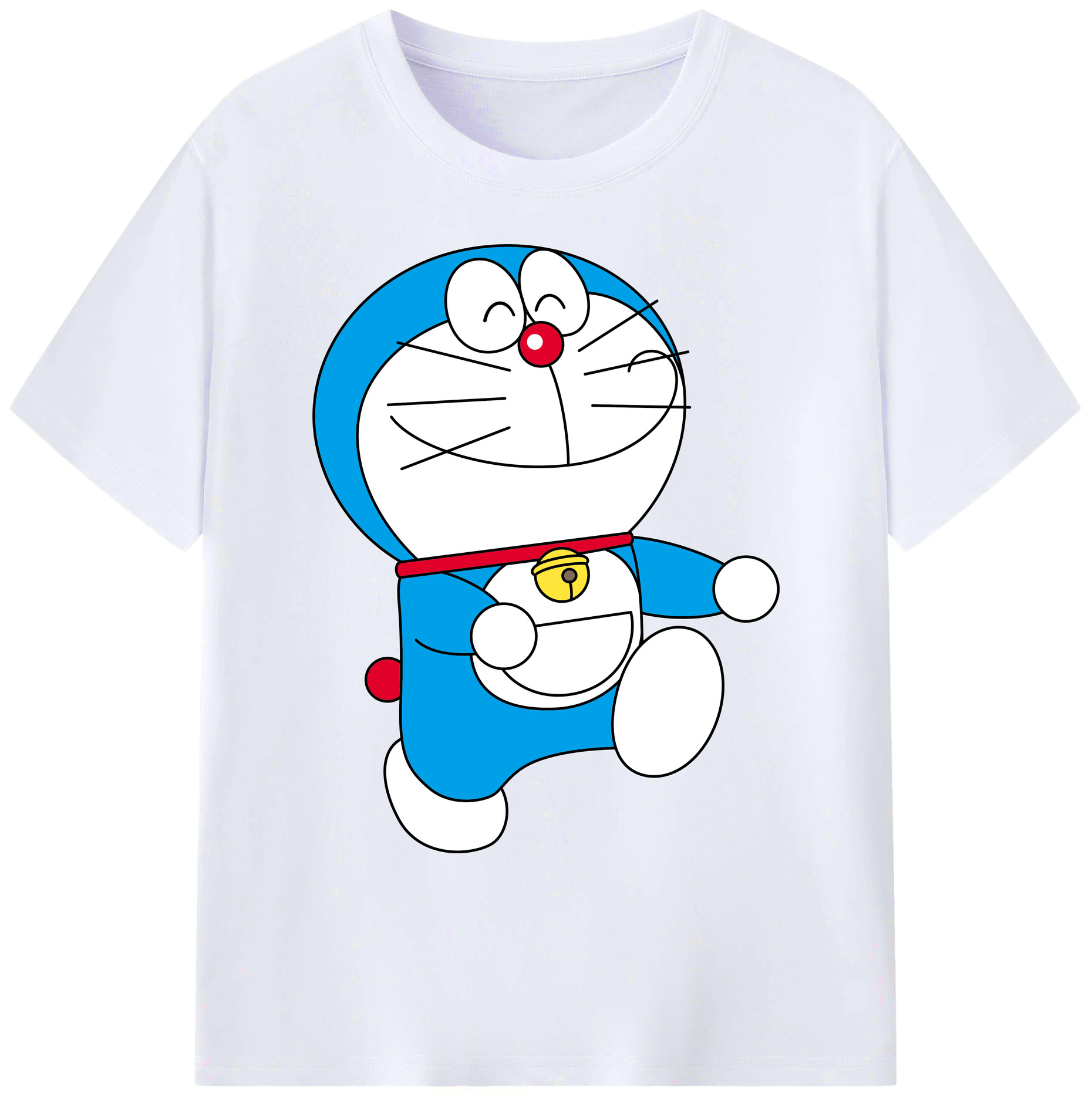 （画像用） ドラえもん Doraemon 綿100％ メンズ半袖Tシャツ｜肌触りやわらか＆通気性