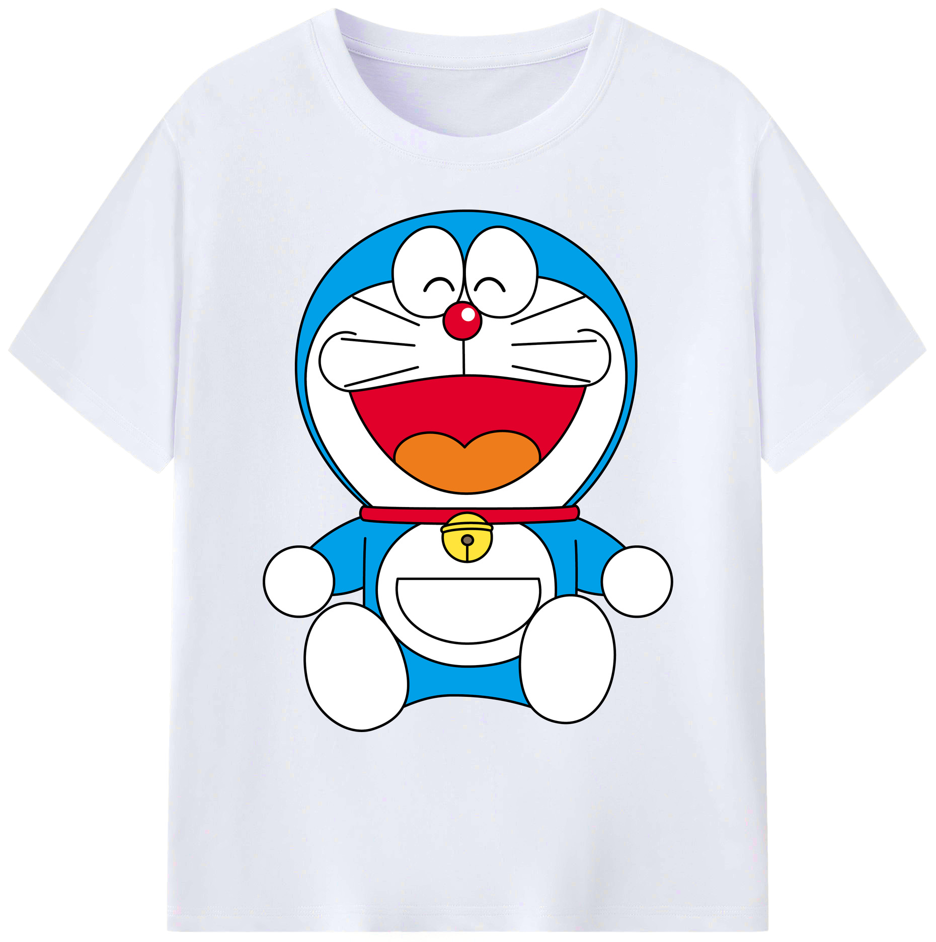 （画像用） ドラえもん Doraemon 綿100％ メンズ半袖Tシャツ｜肌触りやわらか＆通気性