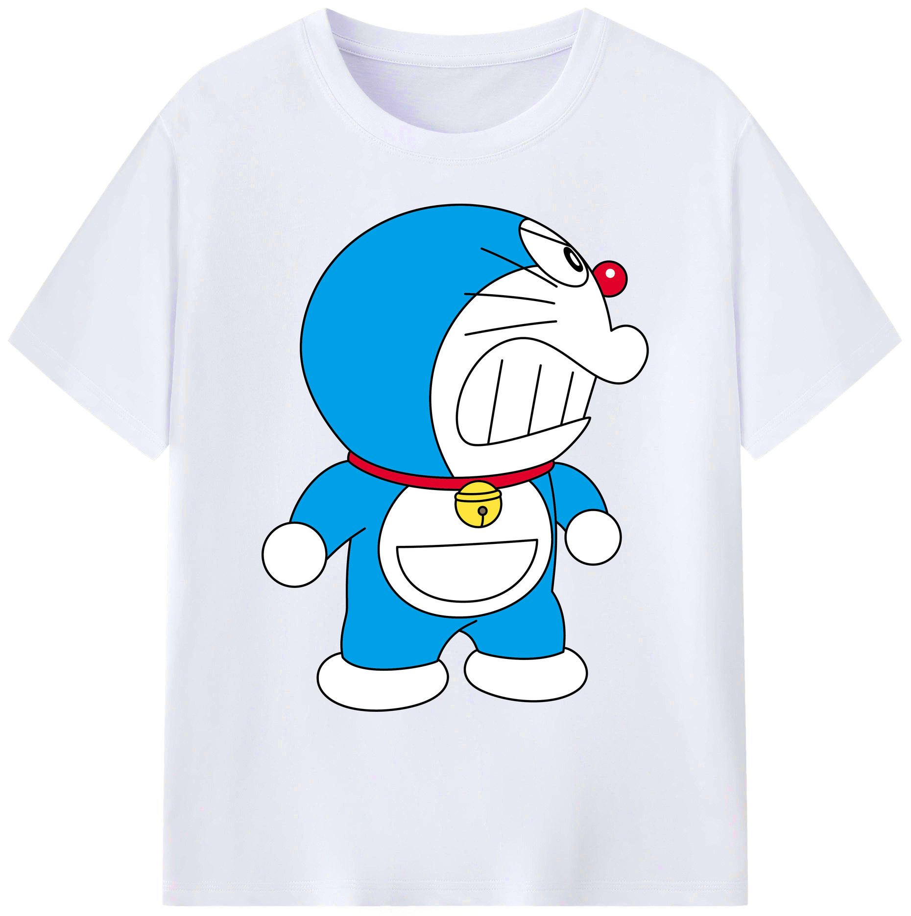 （画像用） ドラえもん Doraemon 綿100％ メンズ半袖Tシャツ｜肌触りやわらか＆通気性