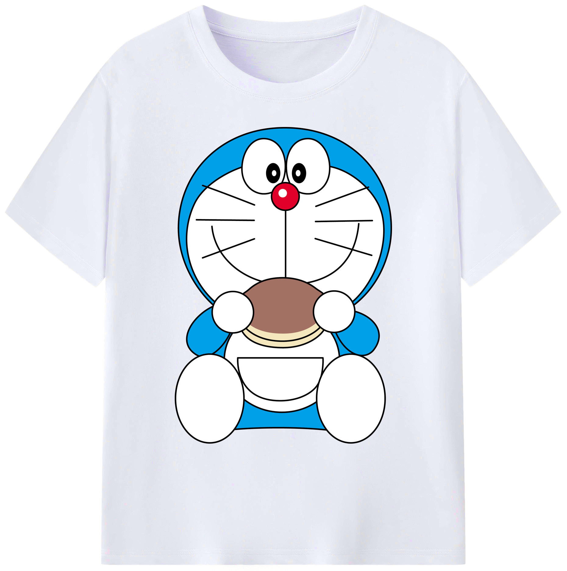 （画像用） ドラえもん Doraemon 綿100％ メンズ半袖Tシャツ｜肌触りやわらか＆通気性