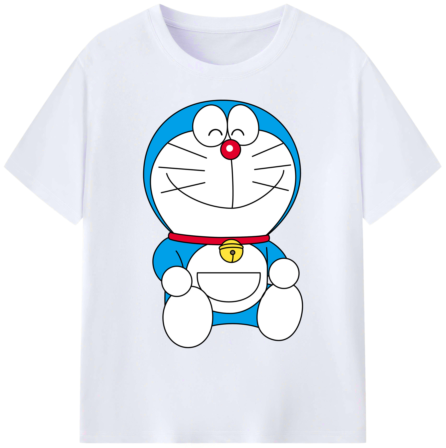 （画像用） ドラえもん Doraemon 綿100％ メンズ半袖Tシャツ｜肌触りやわらか＆通気性
