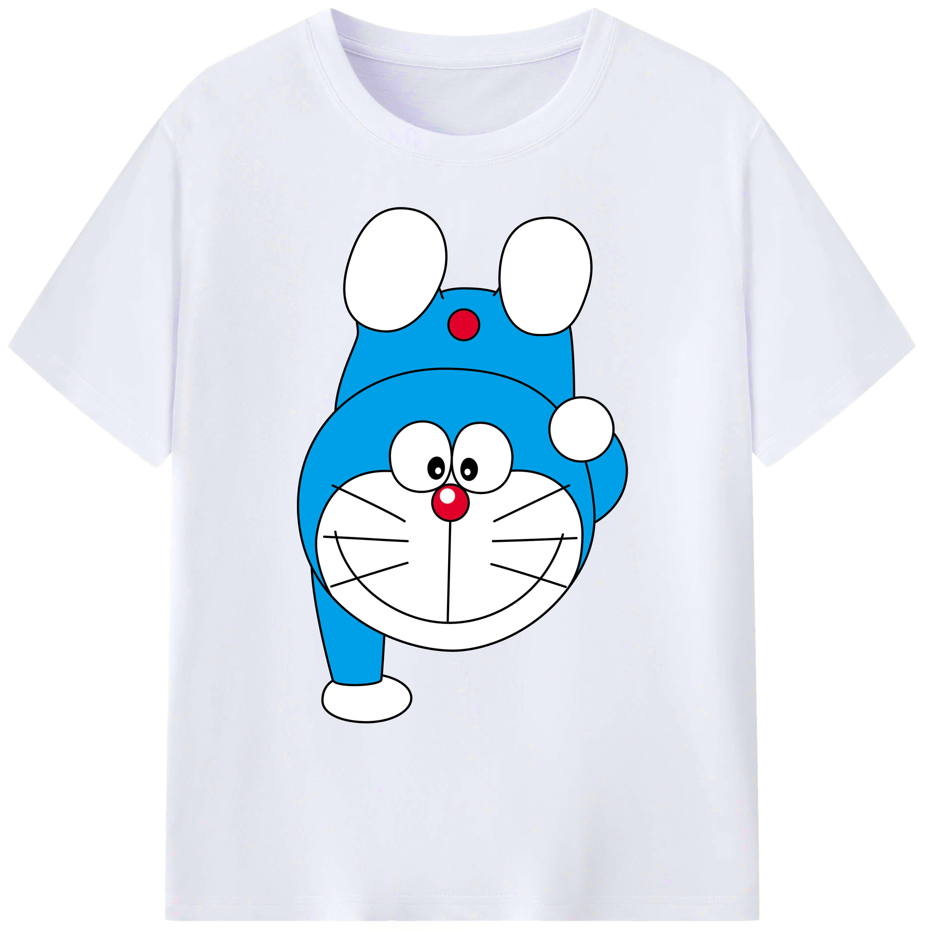 （画像用） ドラえもん Doraemon 綿100％ メンズ半袖Tシャツ｜肌触りやわらか＆通気性