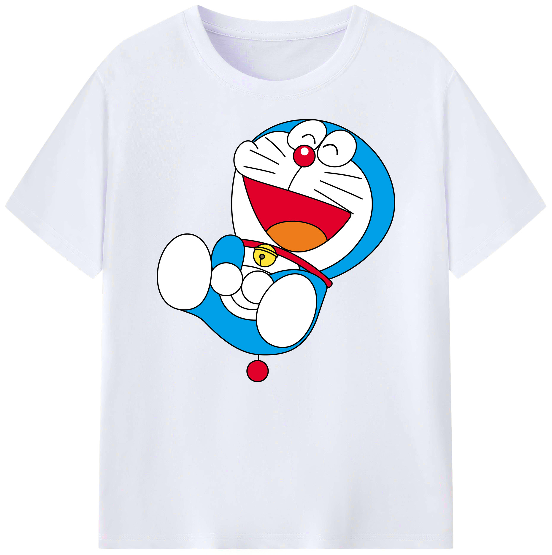 （画像用） ドラえもん Doraemon 綿100％ メンズ半袖Tシャツ｜肌触りやわらか＆通気性