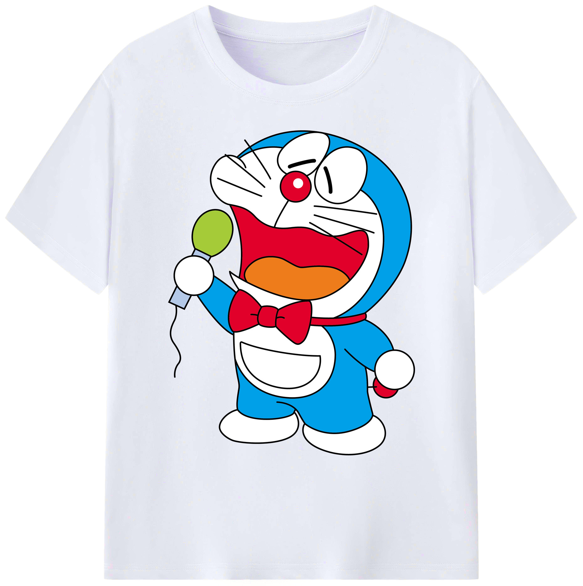 （画像用） ドラえもん Doraemon 綿100％ メンズ半袖Tシャツ｜肌触りやわらか＆通気性