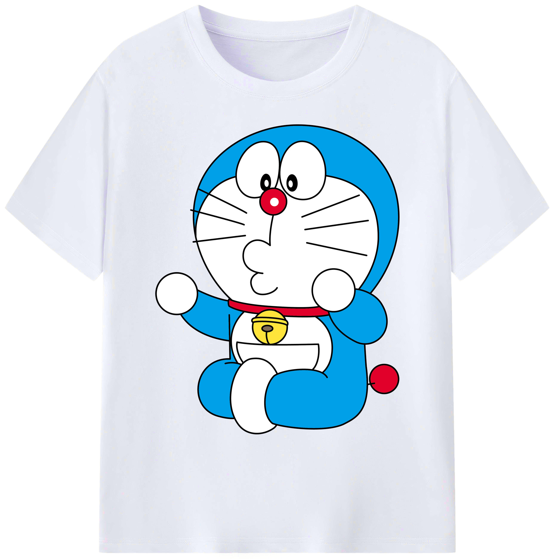 （画像用） ドラえもん Doraemon 綿100％ メンズ半袖Tシャツ｜肌触りやわらか＆通気性