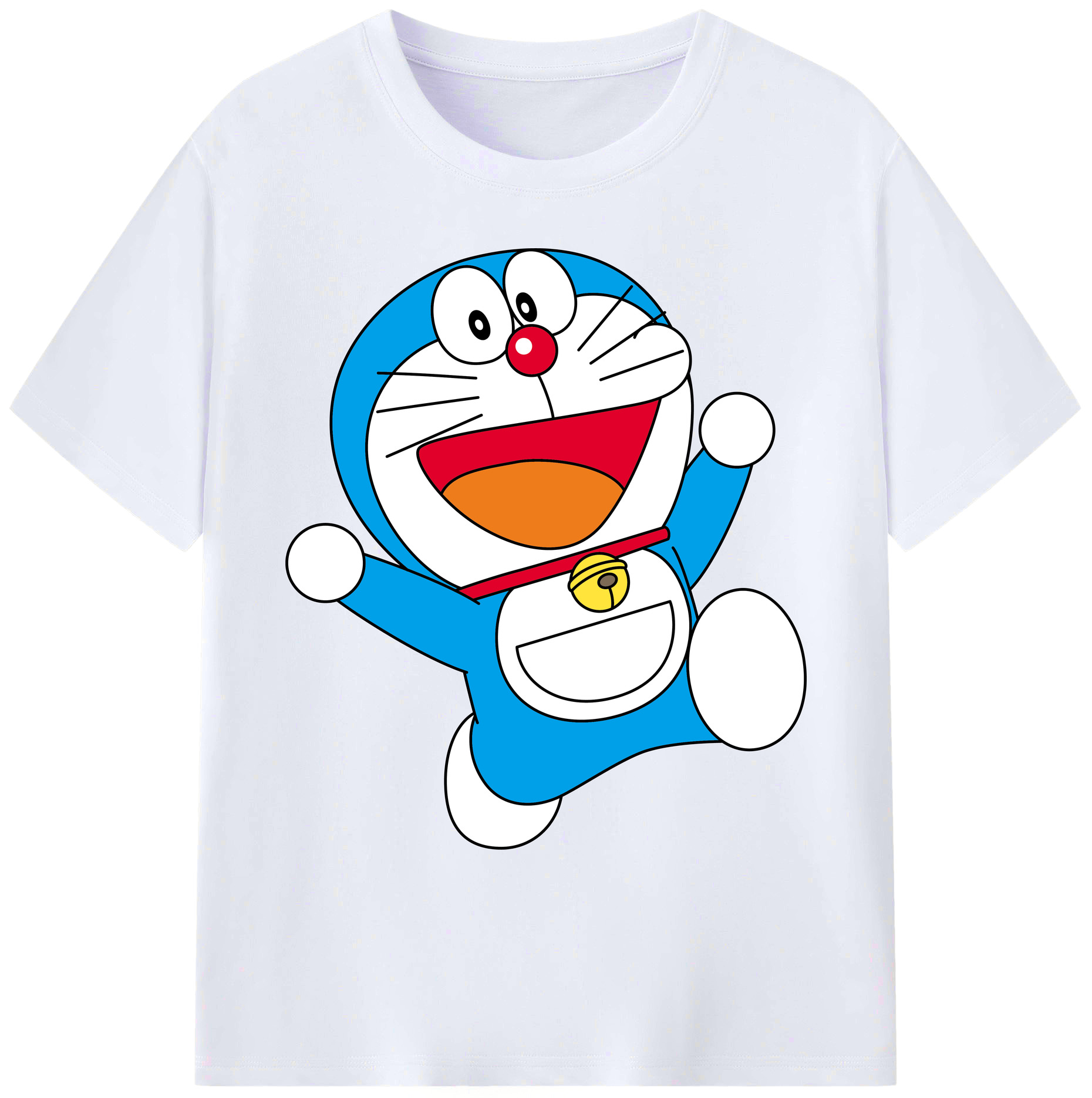 （画像用） ドラえもん Doraemon 綿100％ メンズ半袖Tシャツ｜肌触りやわらか＆通気性