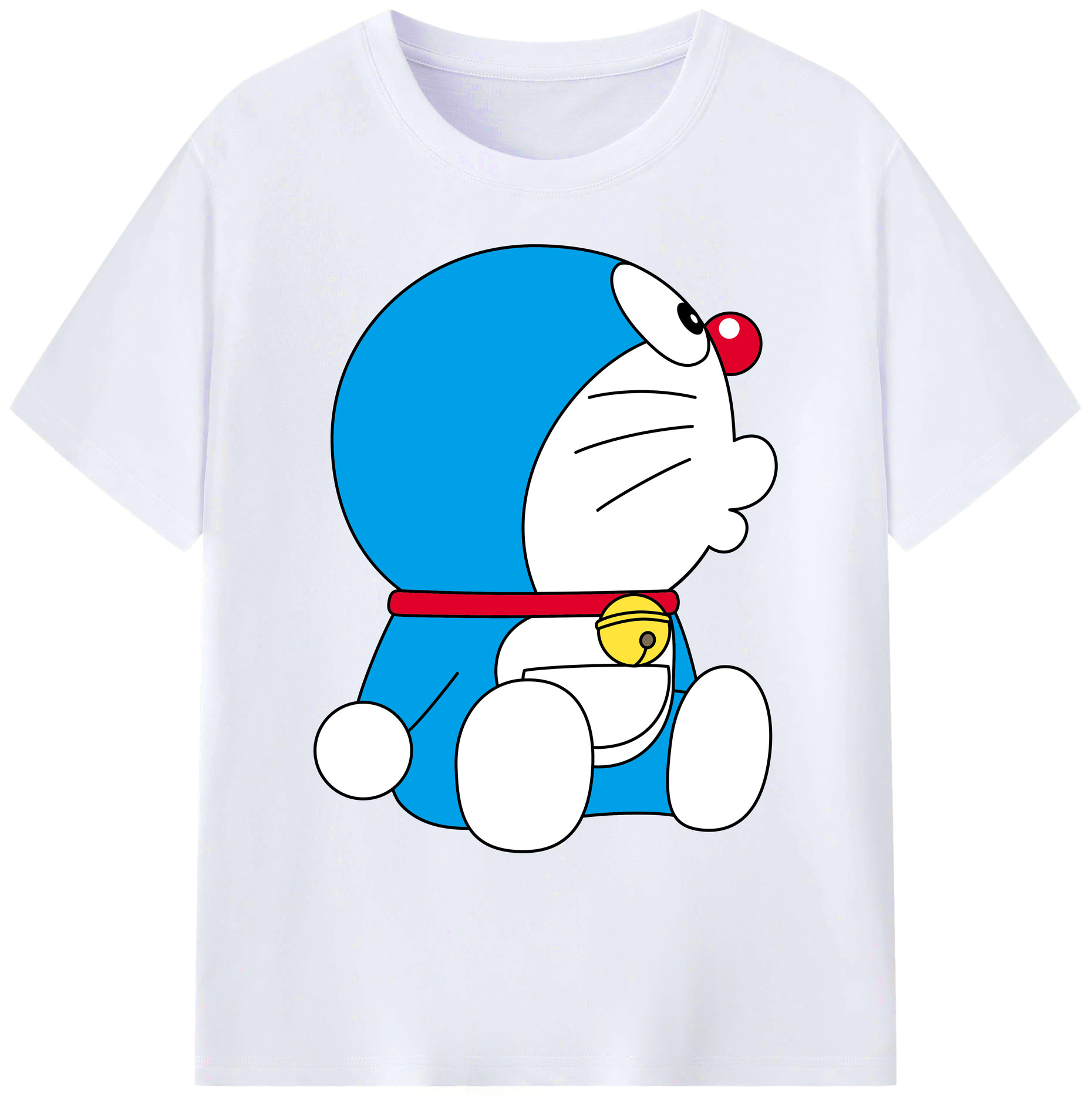 （画像用） ドラえもん Doraemon 綿100％ メンズ半袖Tシャツ｜肌触りやわらか＆通気性