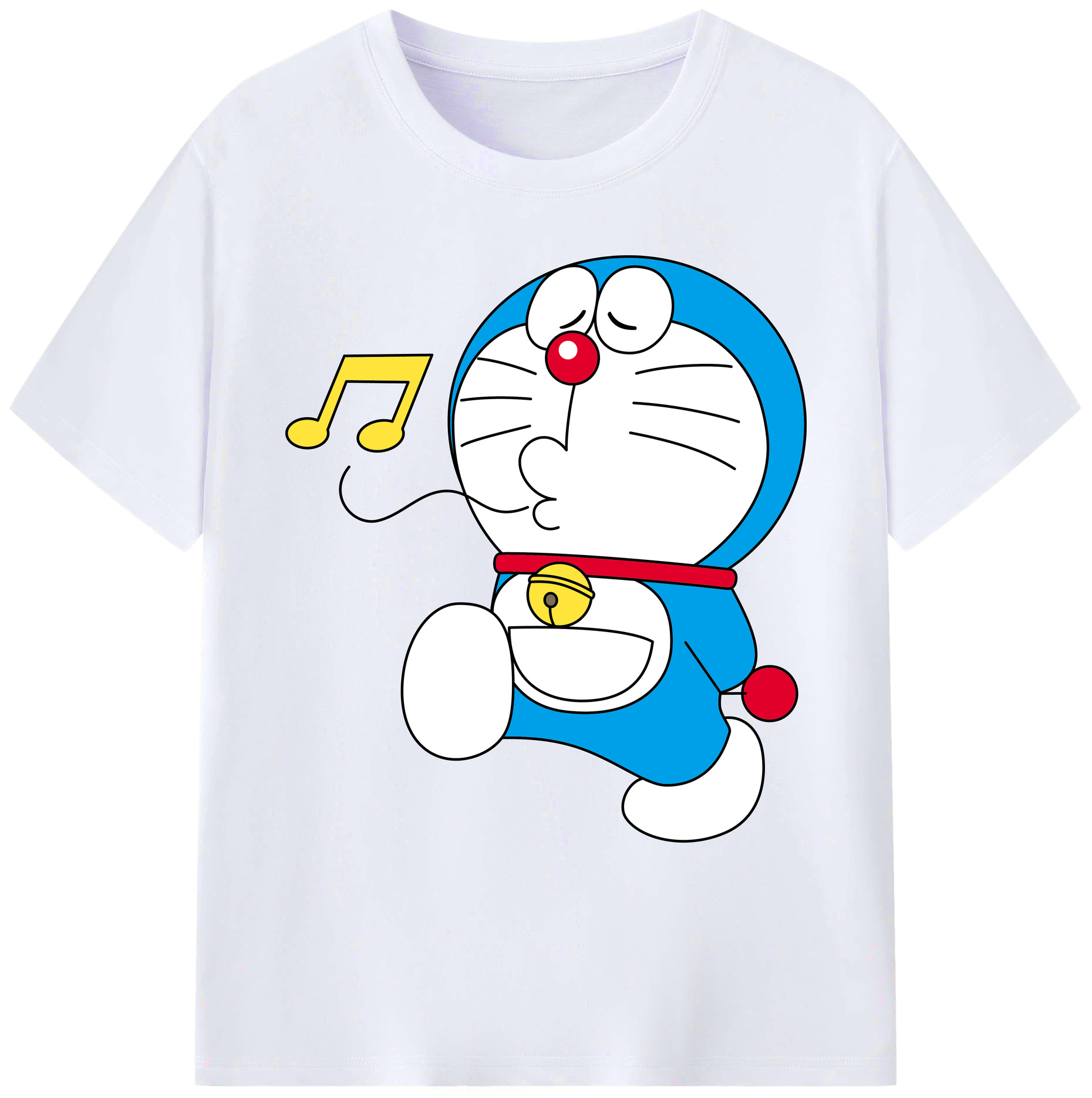 （画像用） ドラえもん Doraemon 綿100％ メンズ半袖Tシャツ｜肌触りやわらか＆通気性
