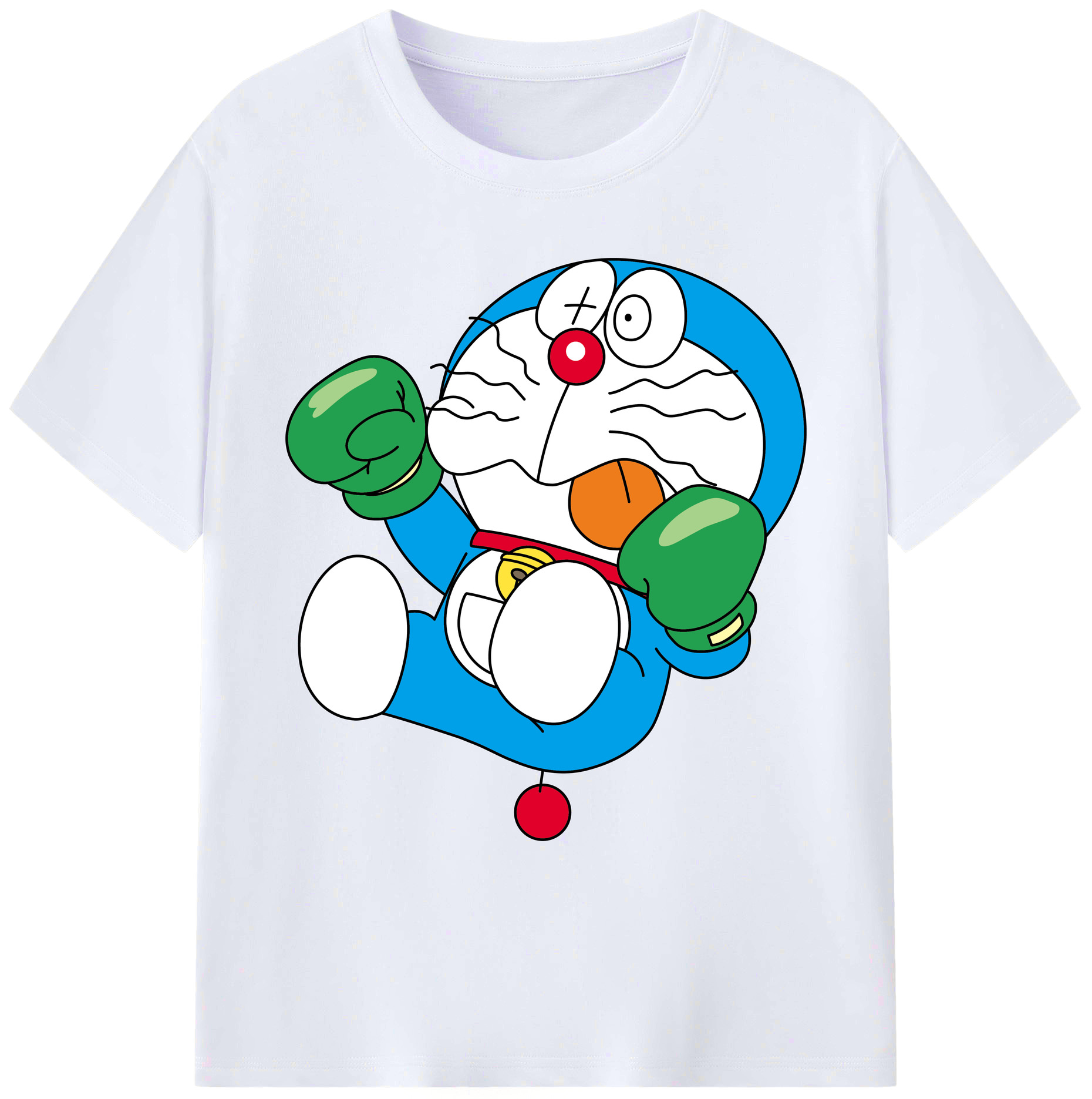 （画像用） ドラえもん Doraemon 綿100％ メンズ半袖Tシャツ｜肌触りやわらか＆通気性