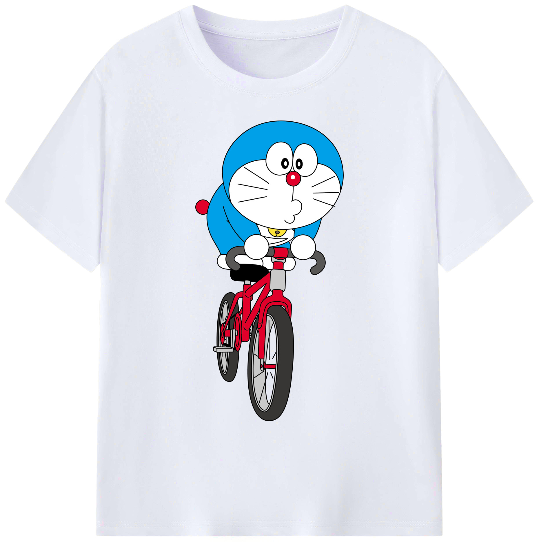 （画像用） ドラえもん Doraemon 綿100％ メンズ半袖Tシャツ｜肌触りやわらか＆通気性