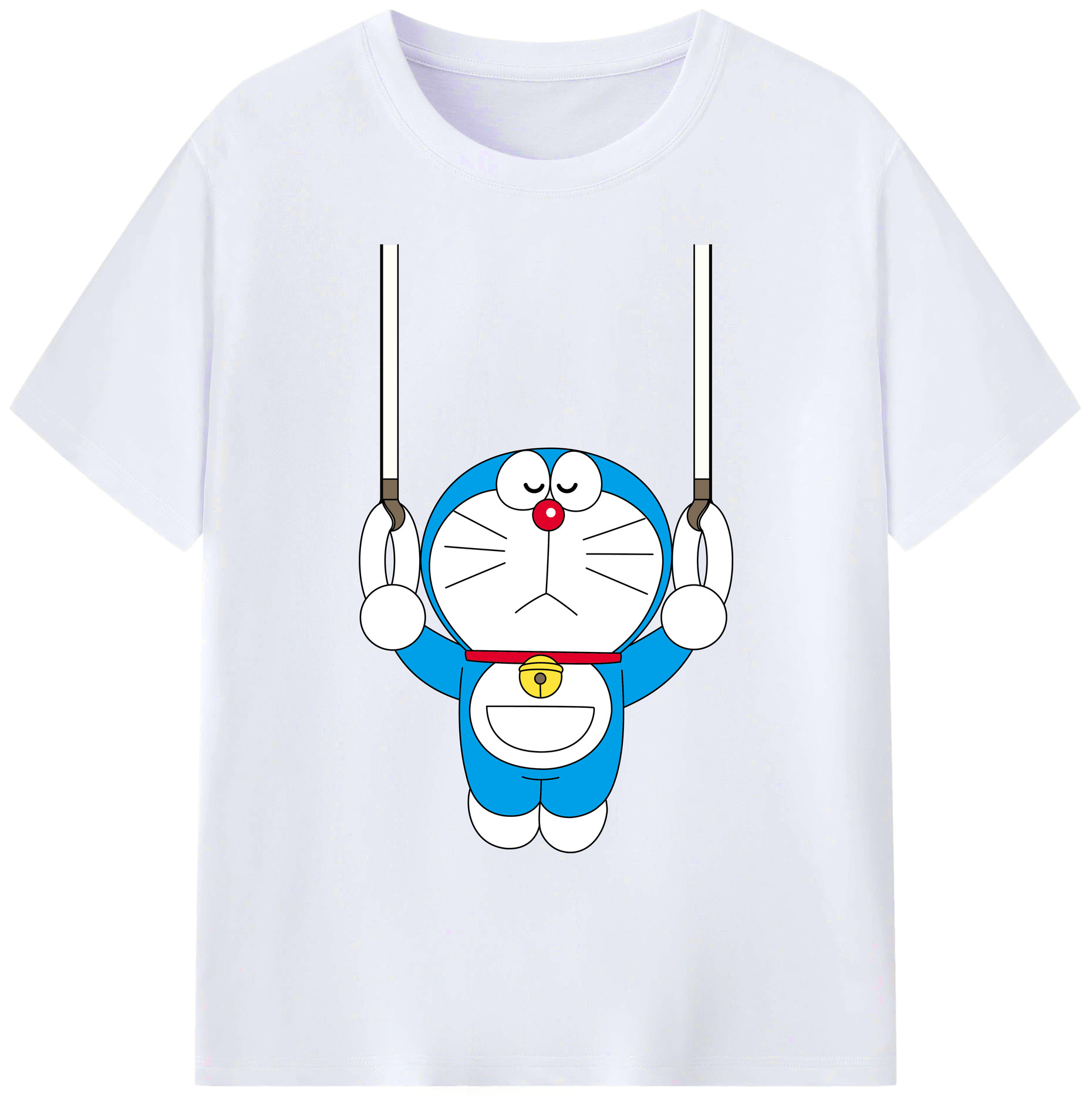 （画像用） ドラえもん Doraemon 綿100％ メンズ半袖Tシャツ｜肌触りやわらか＆通気性