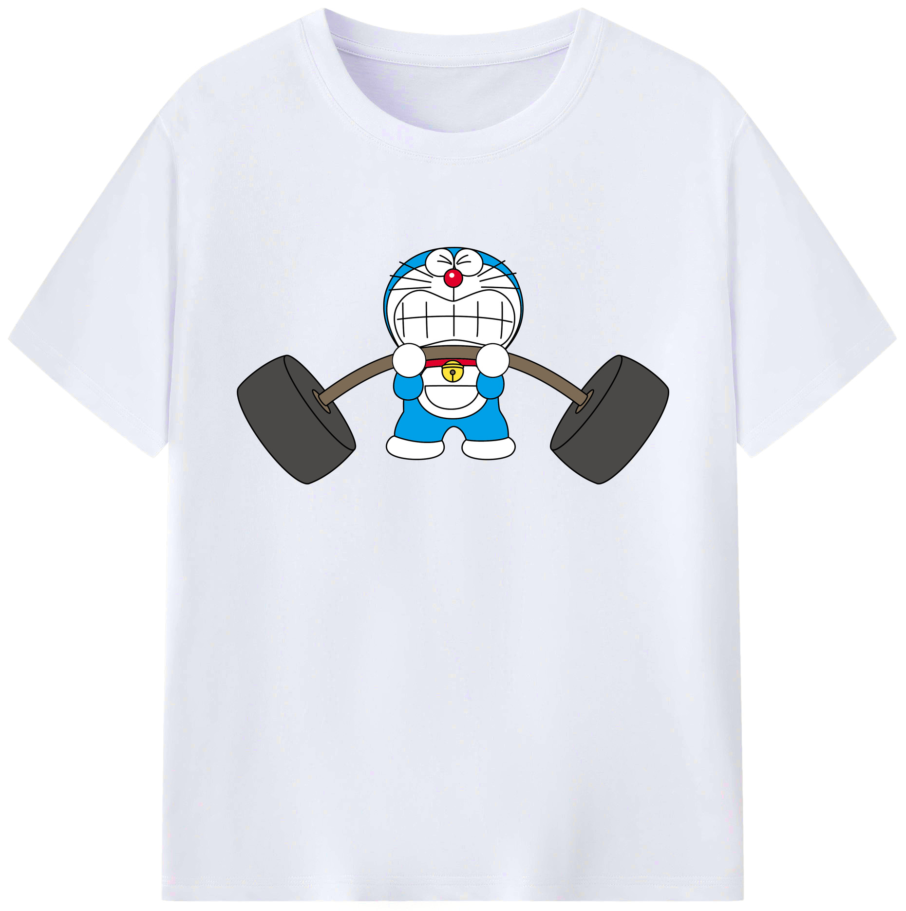 （画像用） ドラえもん Doraemon 綿100％ メンズ半袖Tシャツ｜肌触りやわらか＆通気性
