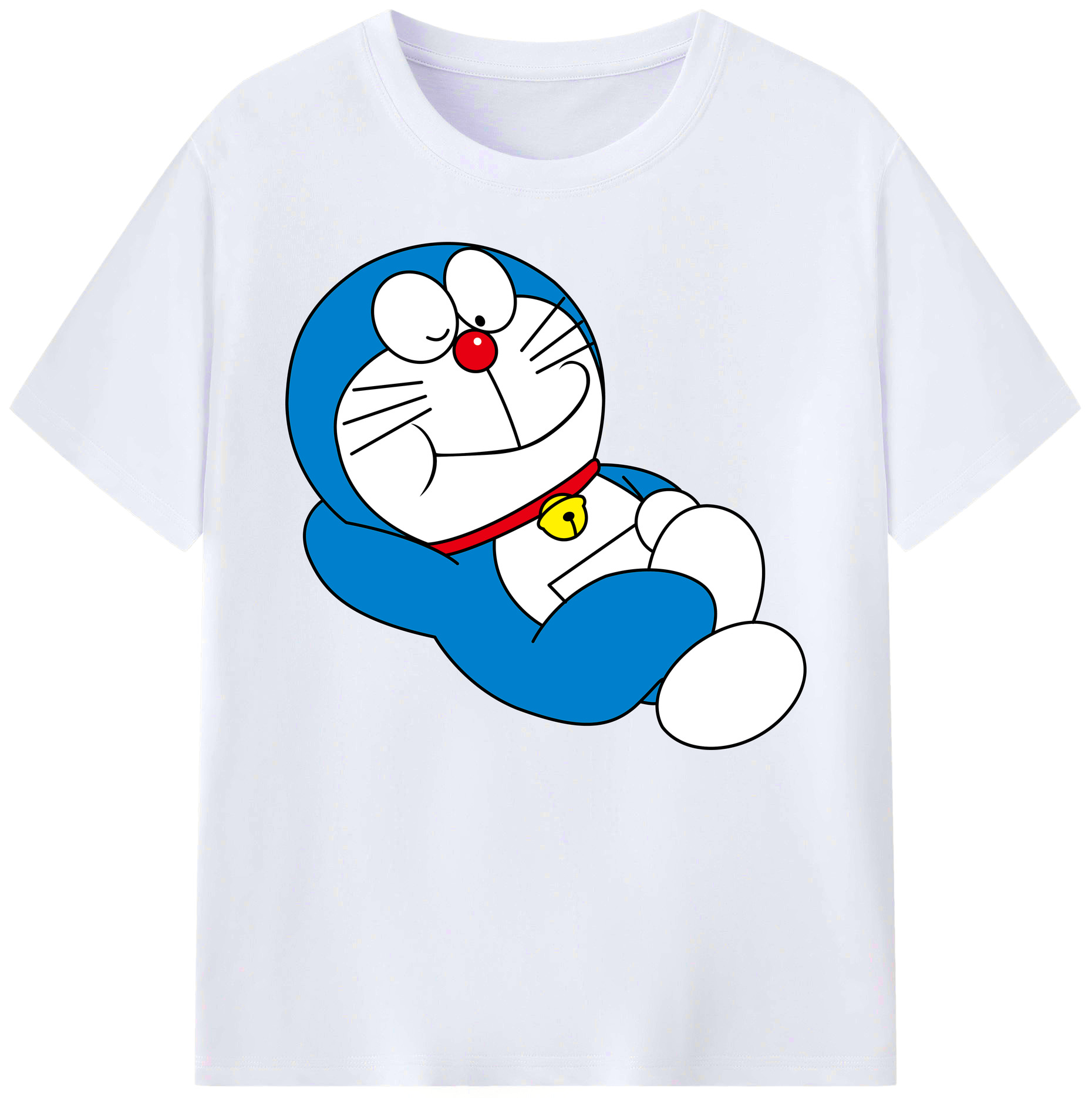 （画像用） ドラえもん Doraemon 綿100％ メンズ半袖Tシャツ｜肌触りやわらか＆通気性