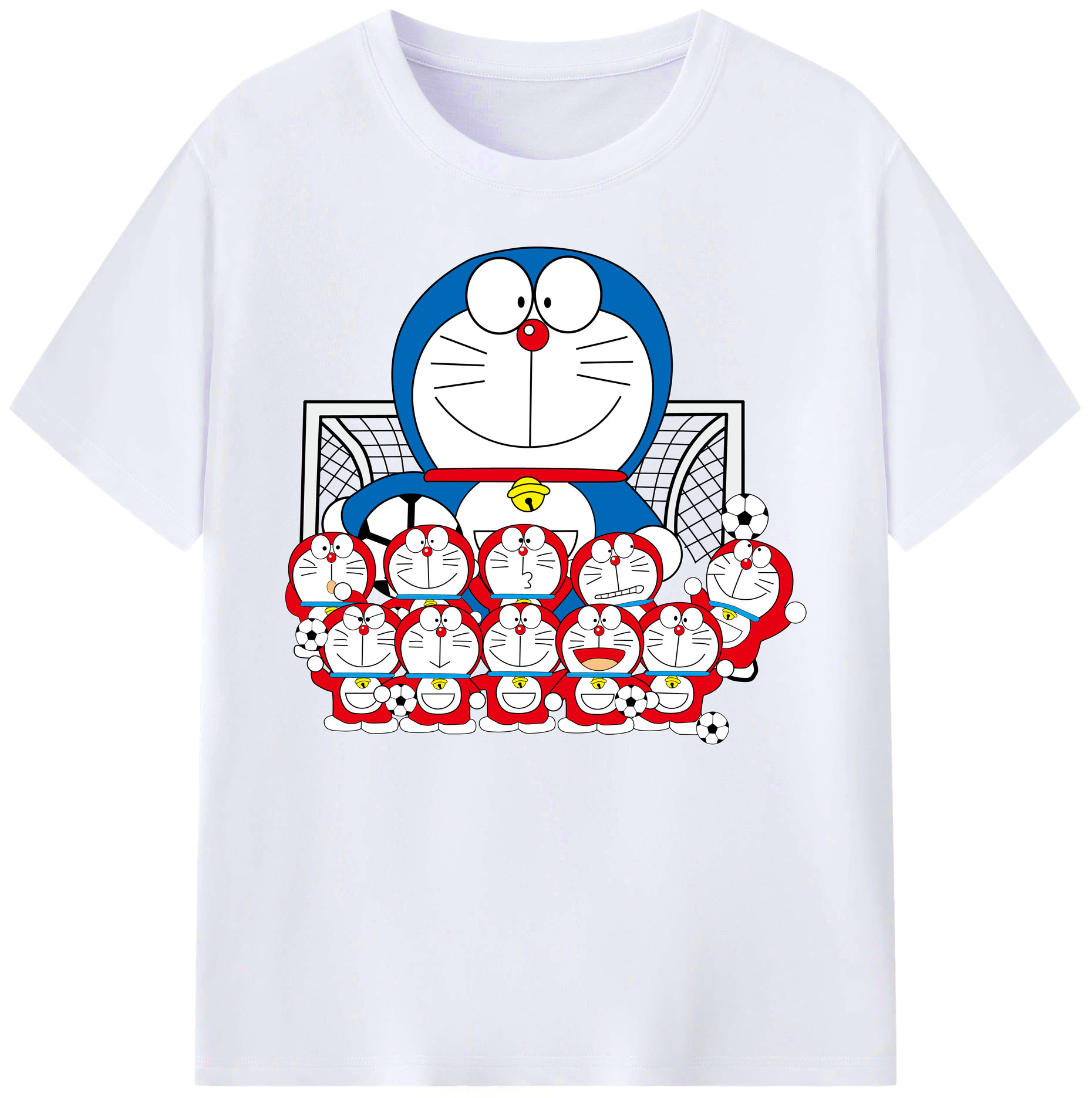 （画像用） ドラえもん Doraemon 綿100％ メンズ半袖Tシャツ｜肌触りやわらか＆通気性