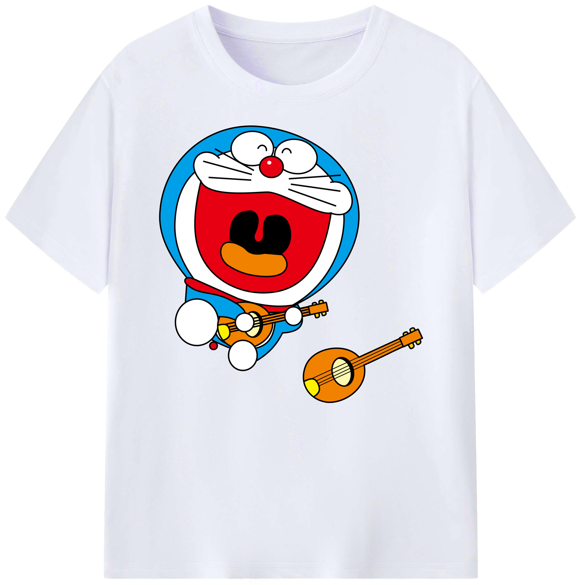 （画像用） ドラえもん Doraemon 綿100％ メンズ半袖Tシャツ｜肌触りやわらか＆通気性