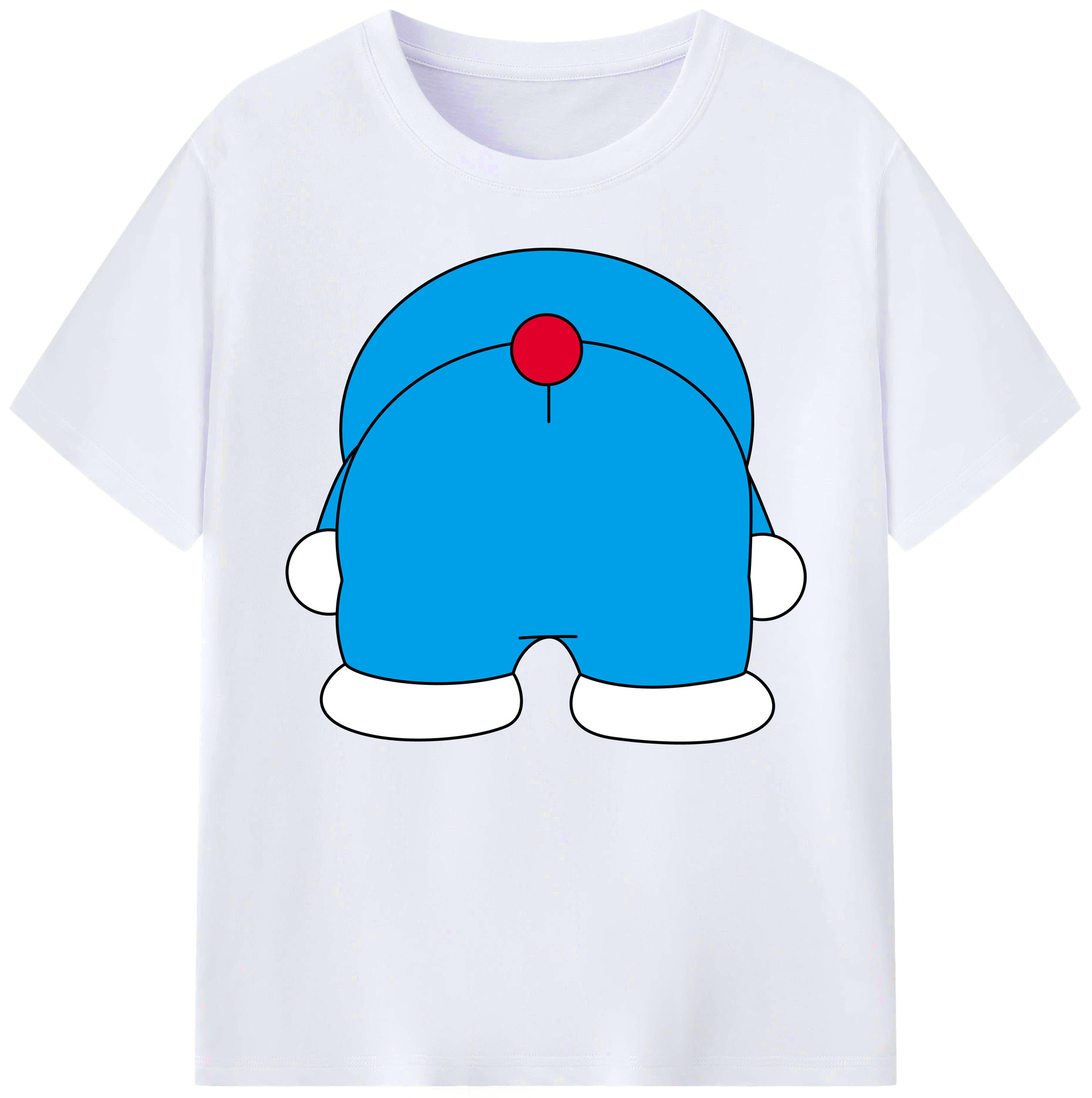 （画像用） ドラえもん Doraemon 綿100％ メンズ半袖Tシャツ｜肌触りやわらか＆通気性
