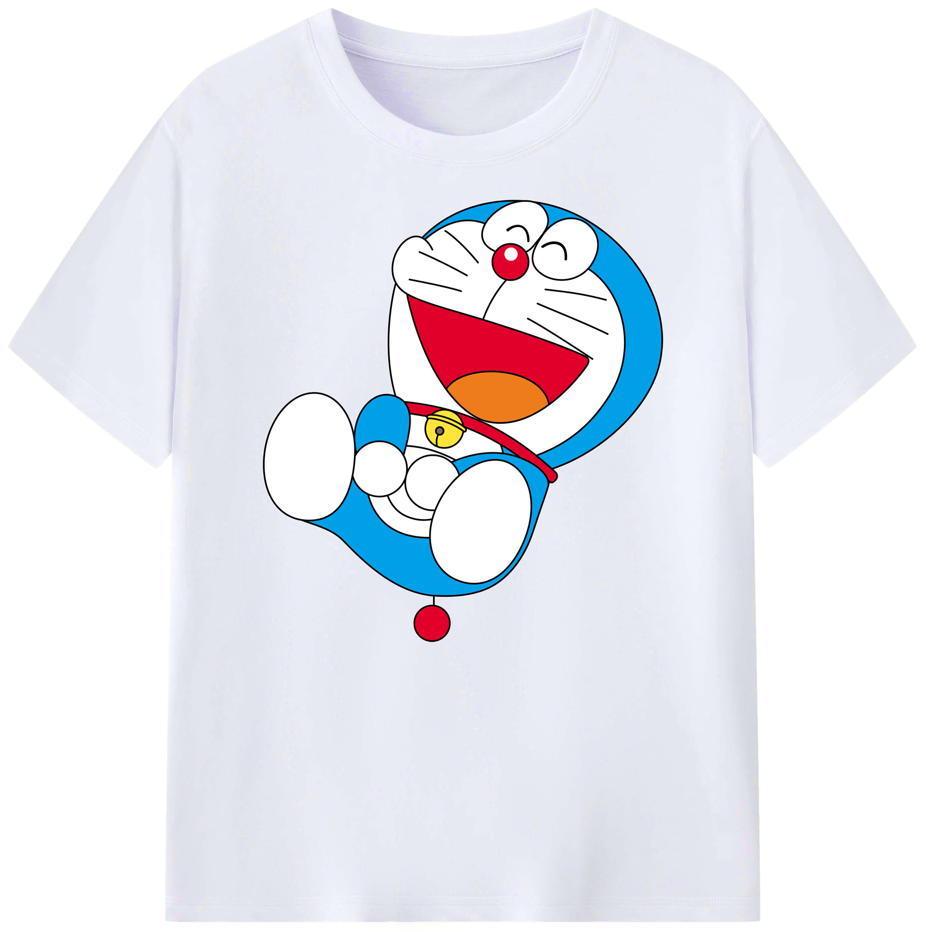 （画像用） ドラえもん Doraemon 綿100％ メンズ半袖Tシャツ｜肌触りやわらか＆通気性