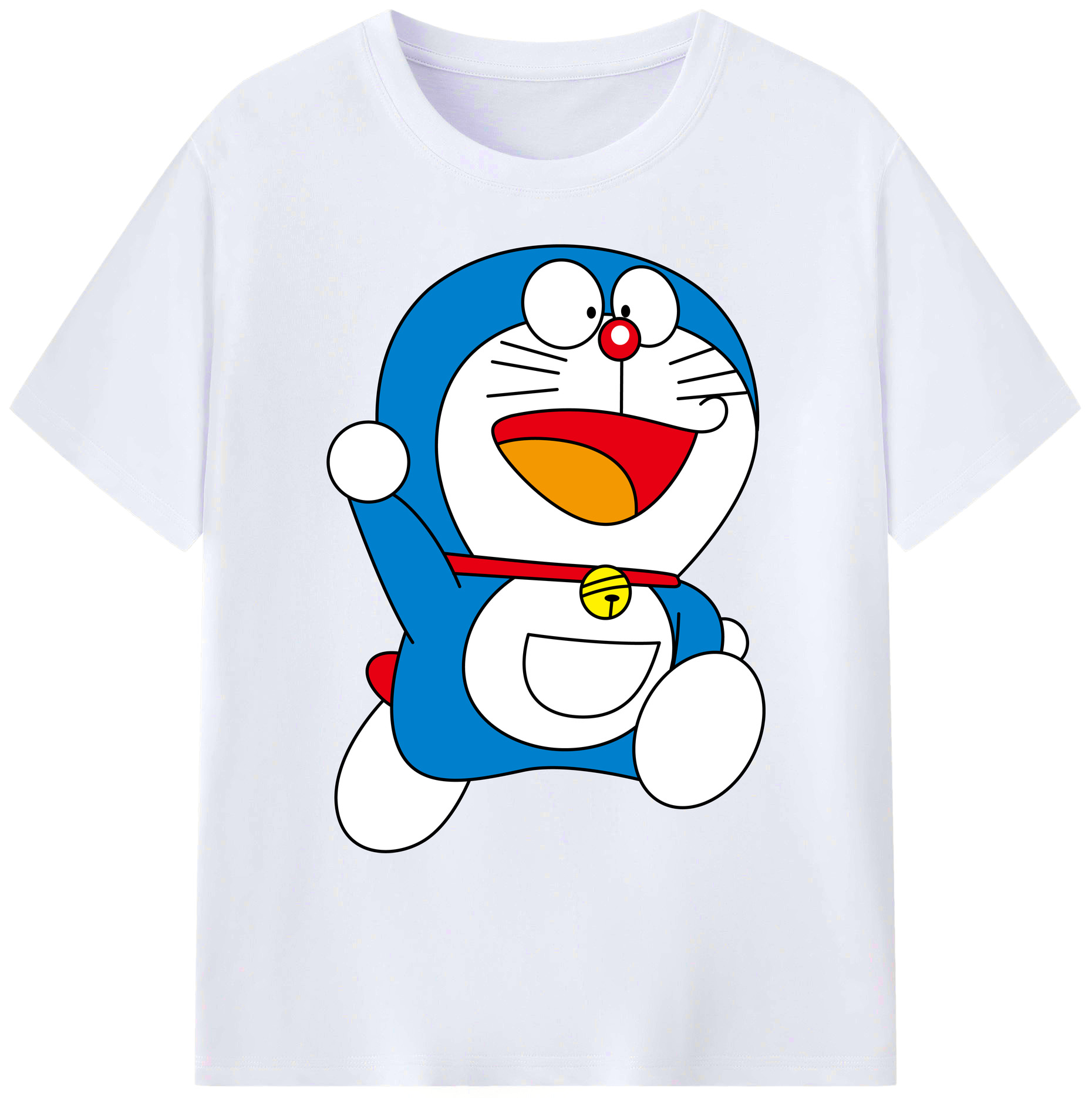 （画像用） ドラえもん Doraemon 綿100％ メンズ半袖Tシャツ｜肌触りやわらか＆通気性