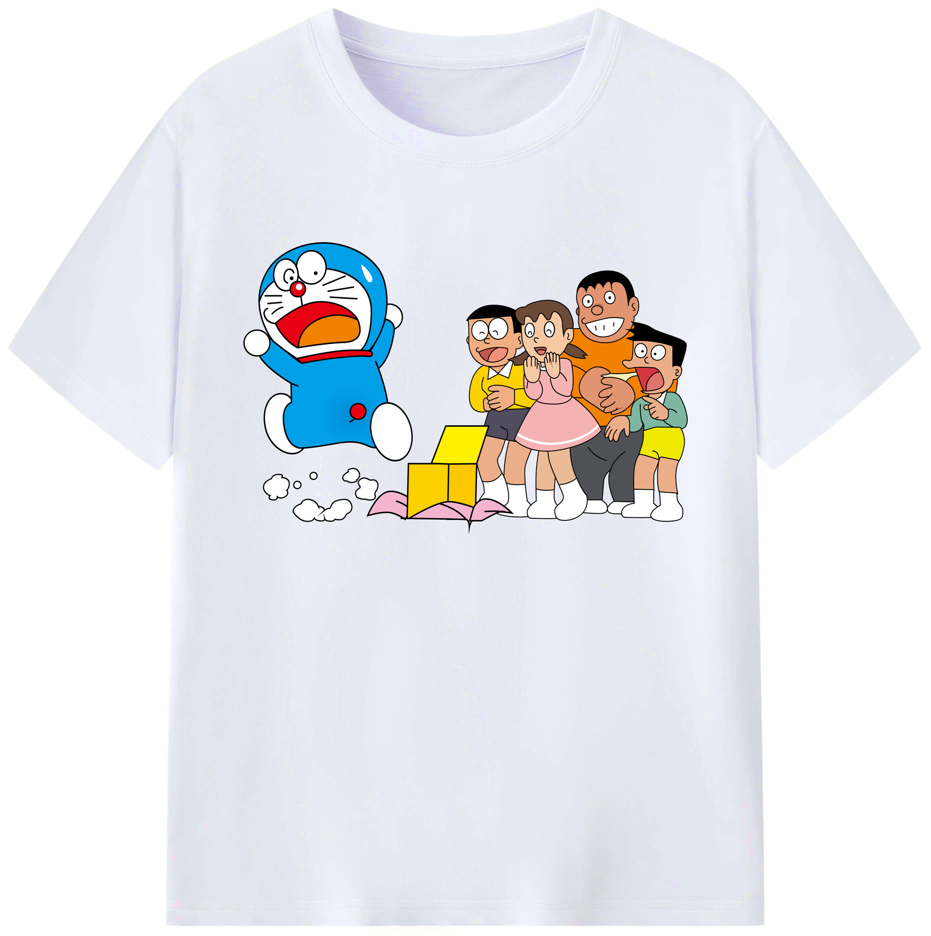 （画像用） ドラえもん 骨川 スネ夫 Doraemon Honekawa Suneo 綿100％ メンズ半袖Tシャツ｜肌触りやわらか＆通気性