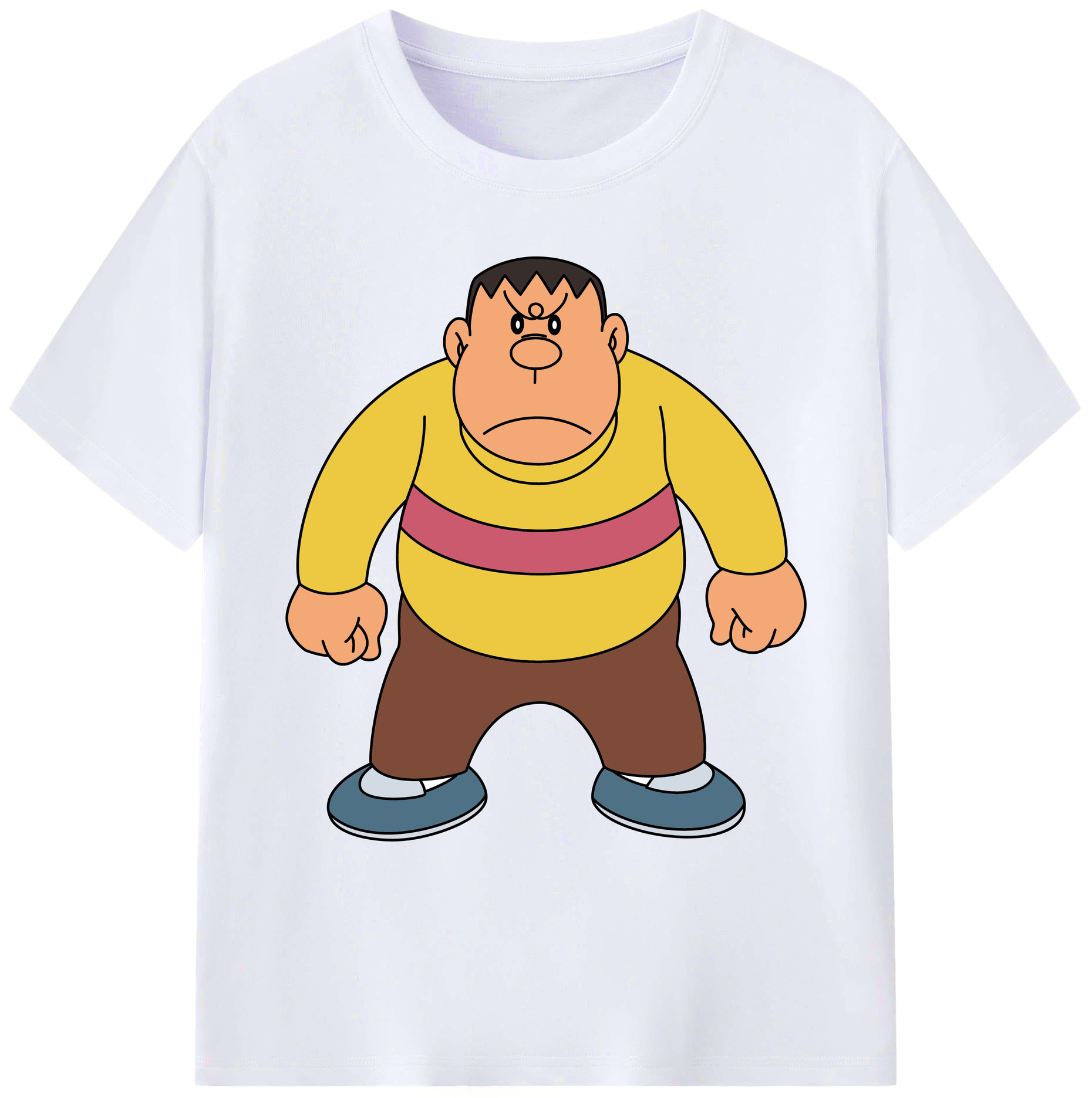 （画像用） ドラえもん 剛田武 Doraemon Gouta Takeshi 綿100％ メンズ半袖Tシャツ｜肌触りやわらか＆通気性