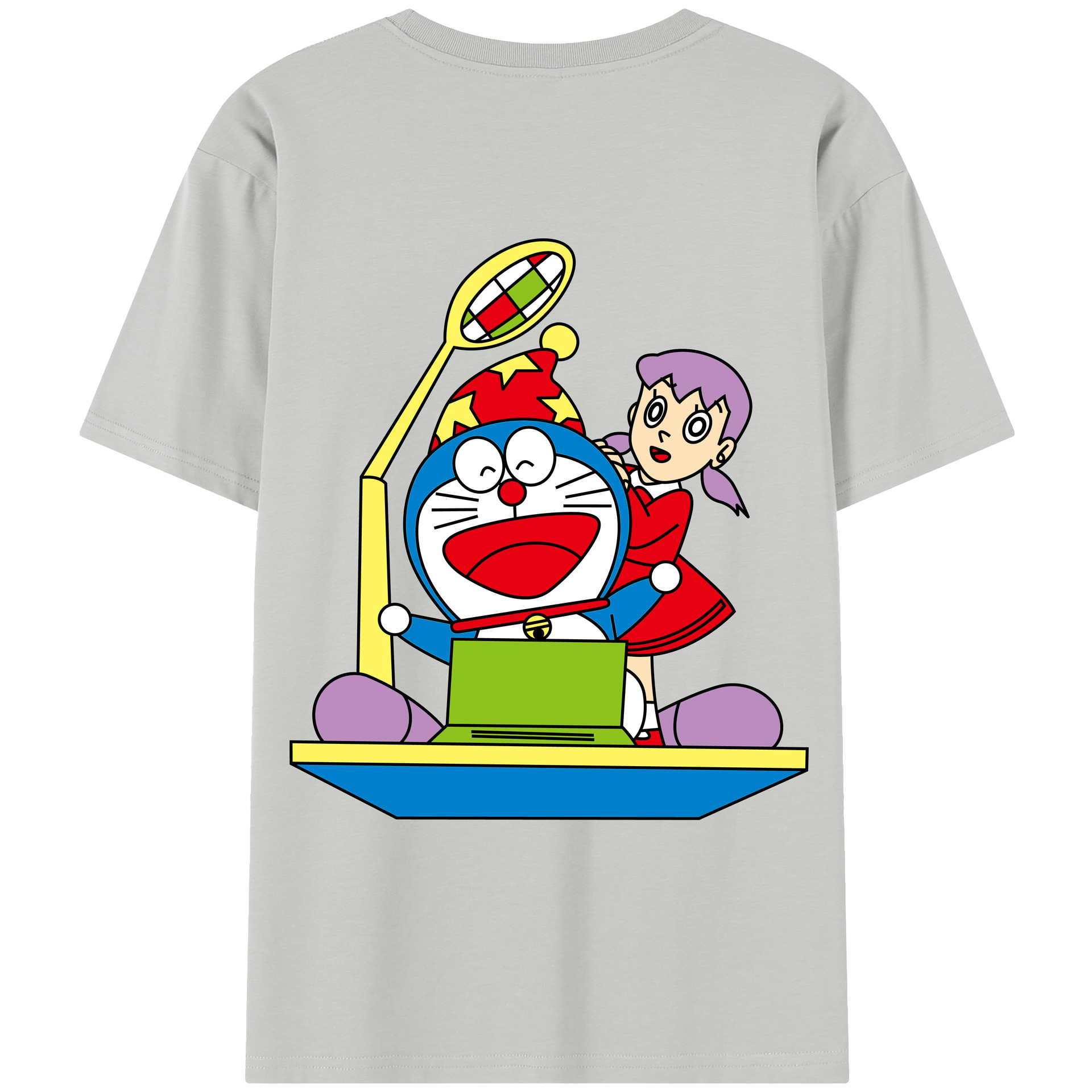 （画像用） ドラえもん みなもと しずか Doraemon Shizuka Minamoto レディース半袖Tシャツ(バックプリント)