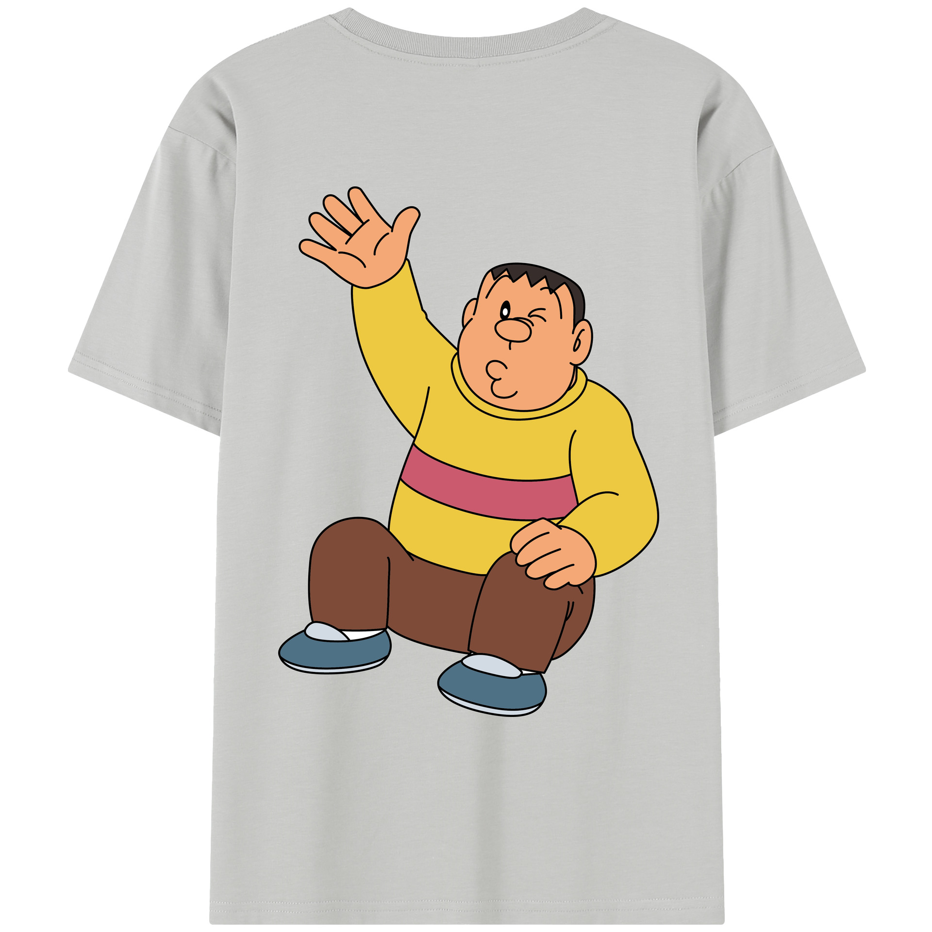 （画像用） ドラえもん 剛田武 Doraemon Gouta Takeshi レディース半袖Tシャツ(バックプリント)