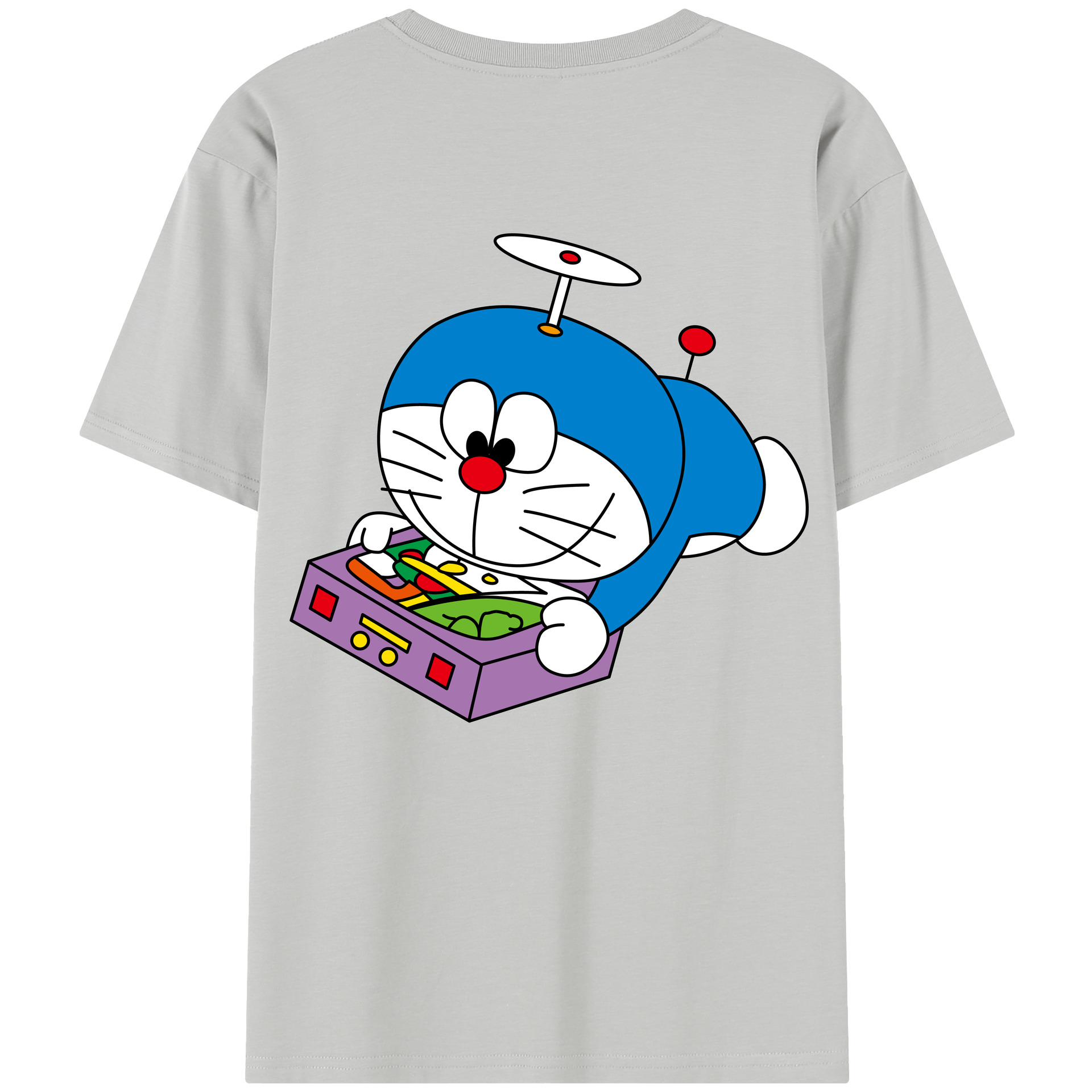 （画像用） ドラえもん Doraemon レディース半袖Tシャツ(バックプリント)