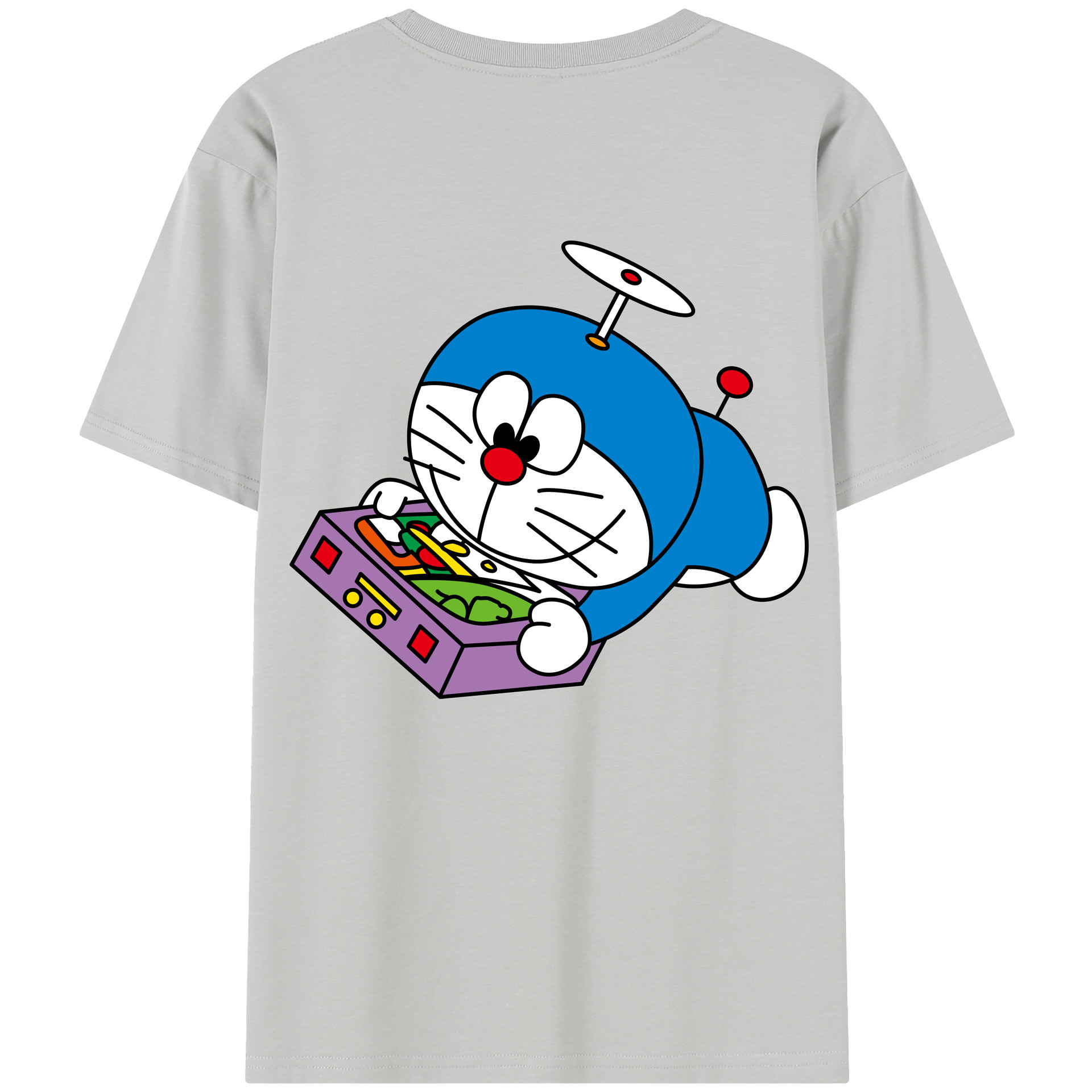 （画像用） ドラえもん Doraemon レディース半袖Tシャツ(バックプリント)