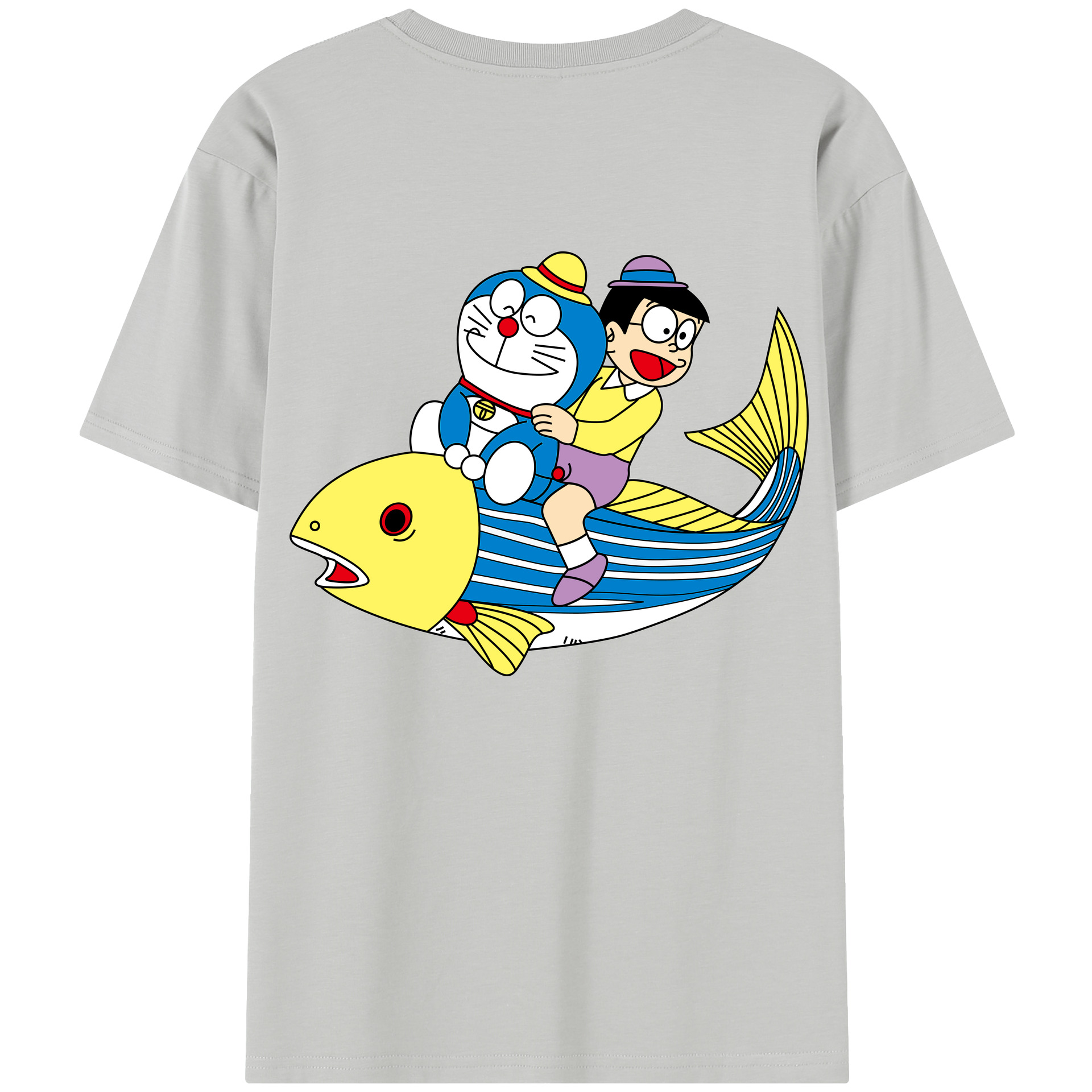 （画像用） ドラえもん 野比 のび太 Doraemon Nobita Nobi レディース半袖Tシャツ(バックプリント)