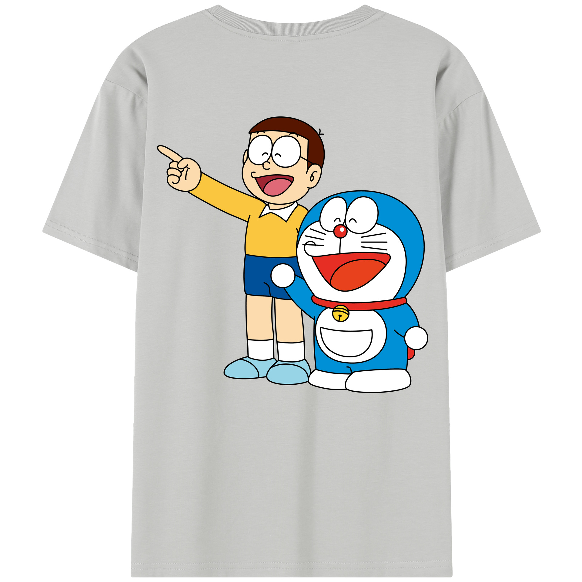 （画像用） ドラえもん 野比 のび太 Doraemon Nobita Nobi レディース半袖Tシャツ(バックプリント)