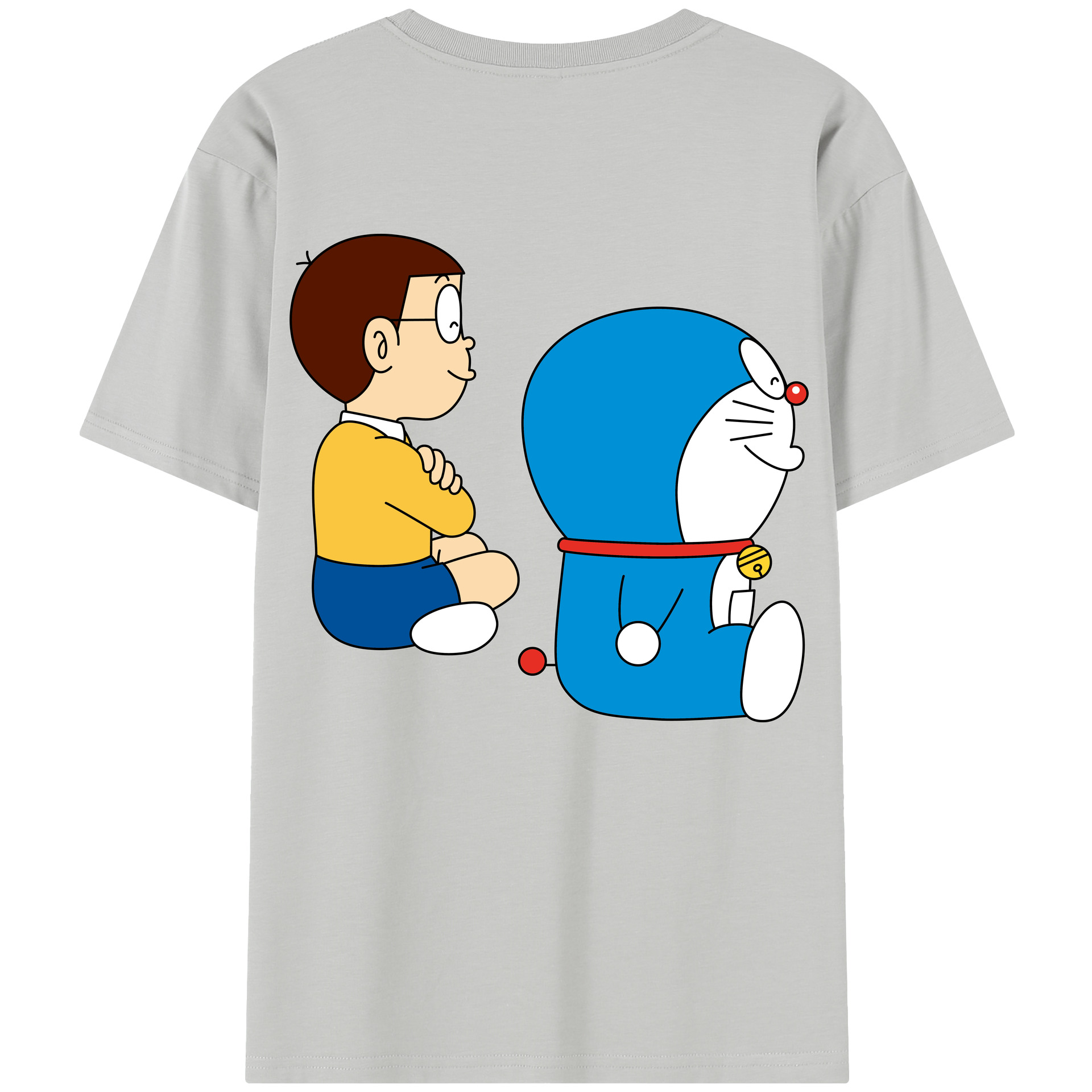 （画像用） ドラえもん 野比 のび太 Doraemon Nobita Nobi レディース半袖Tシャツ(バックプリント)