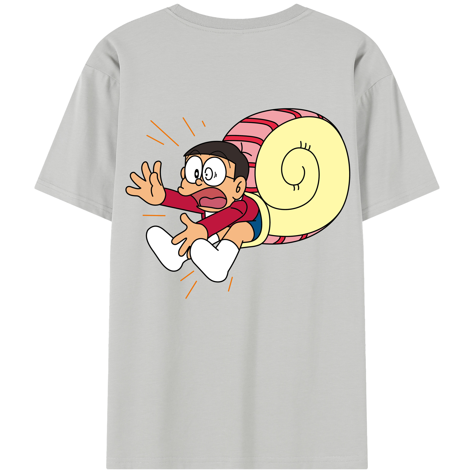 （画像用） ドラえもん 野比 のび太 Doraemon Nobita Nobi レディース半袖Tシャツ(バックプリント)