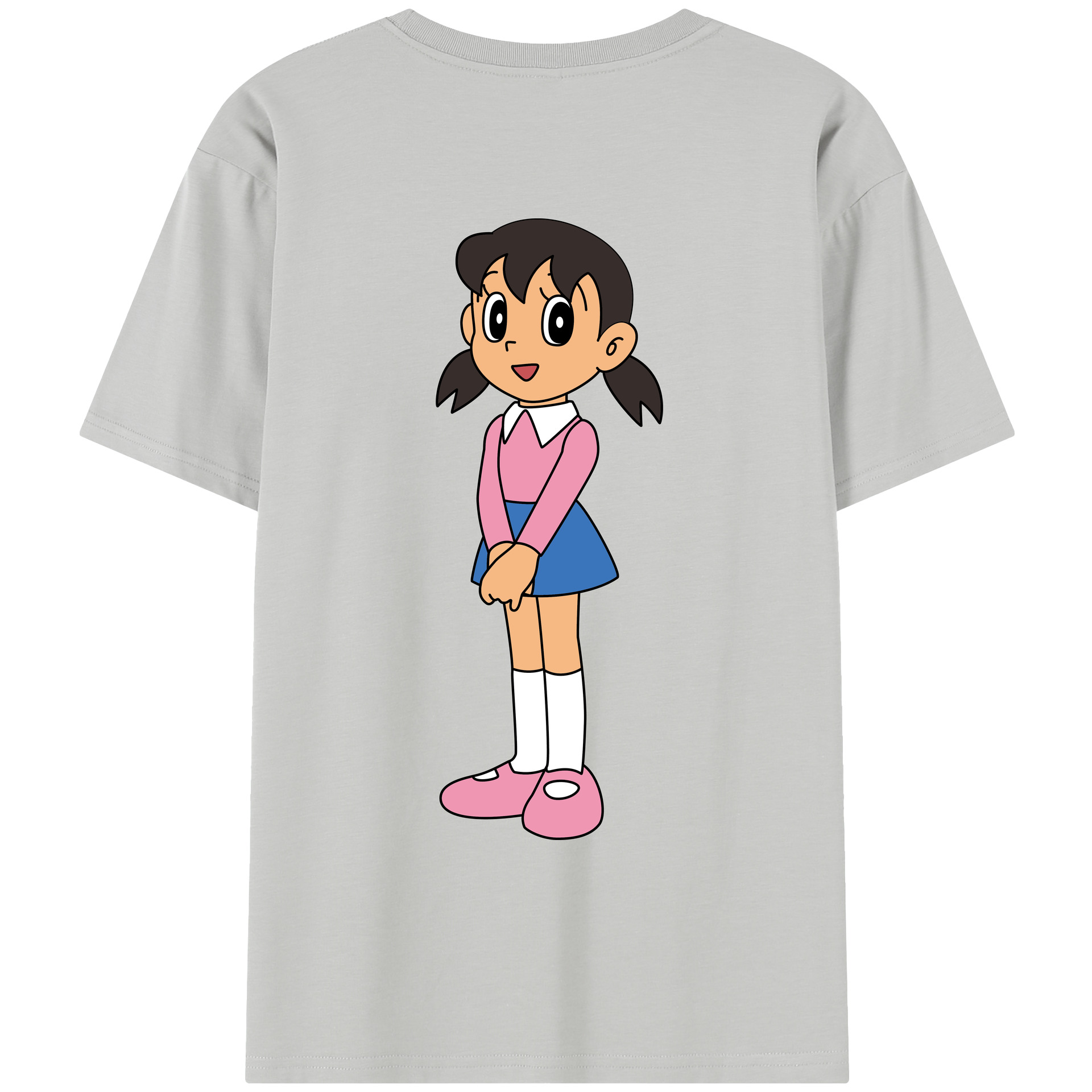 （画像用） ドラえもん みなもと しずか Doraemon Shizuka Minamoto レディース半袖Tシャツ(バックプリント)