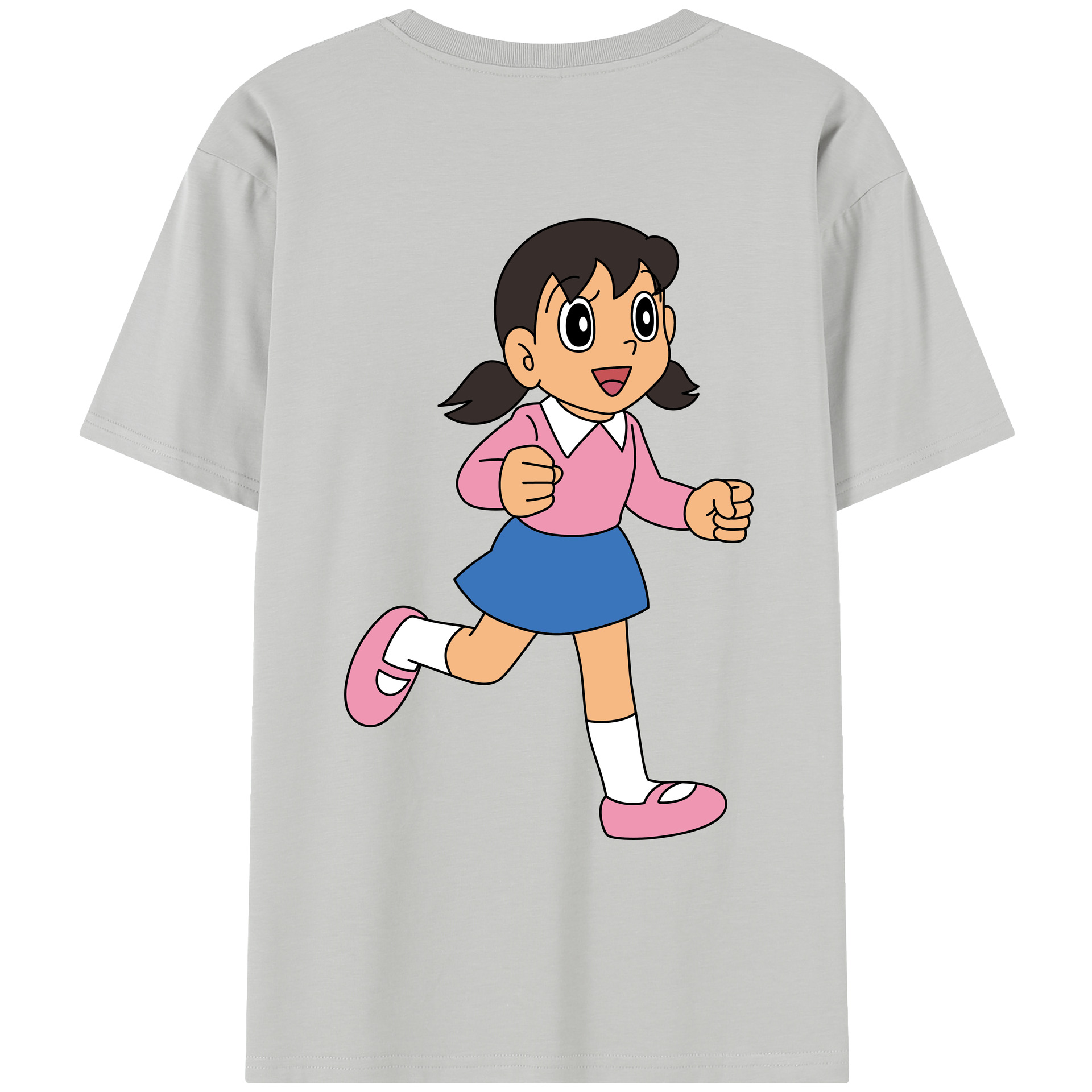 （画像用） ドラえもん みなもと しずか Doraemon Shizuka Minamoto レディース半袖Tシャツ(バックプリント)