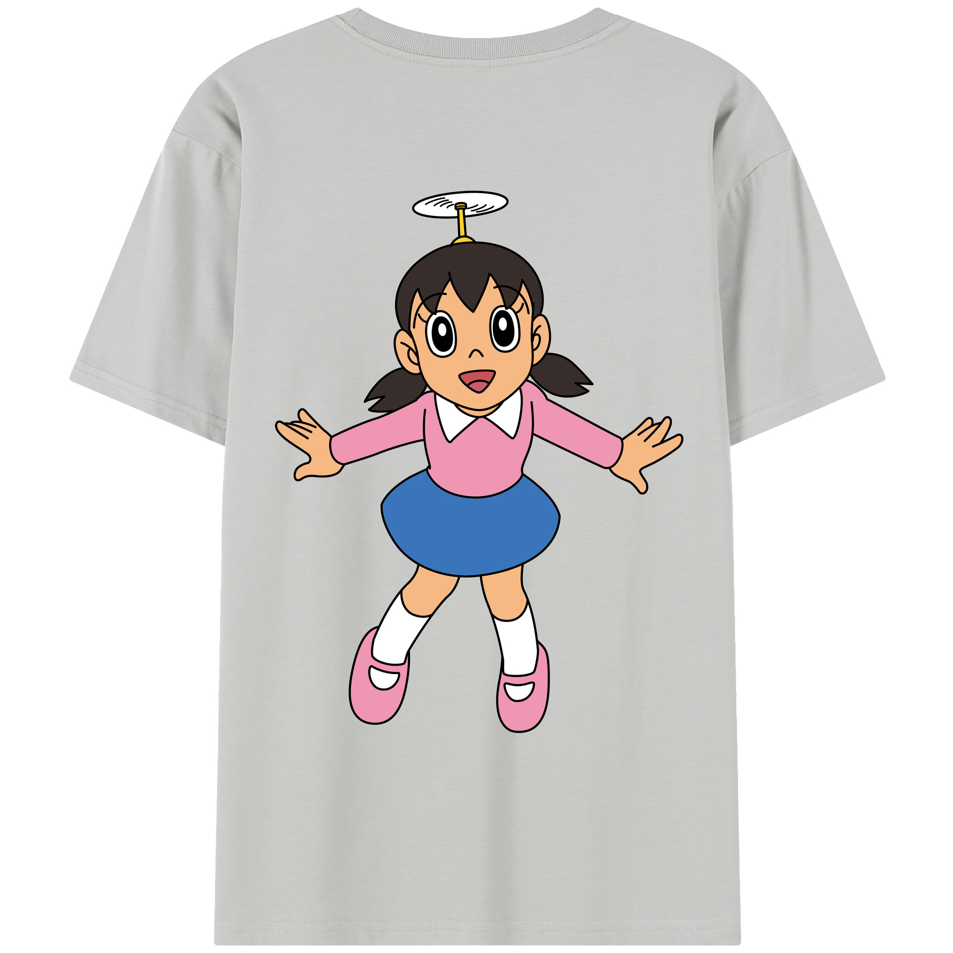 （画像用） ドラえもん みなもと しずか Doraemon Shizuka Minamoto レディース半袖Tシャツ(バックプリント)