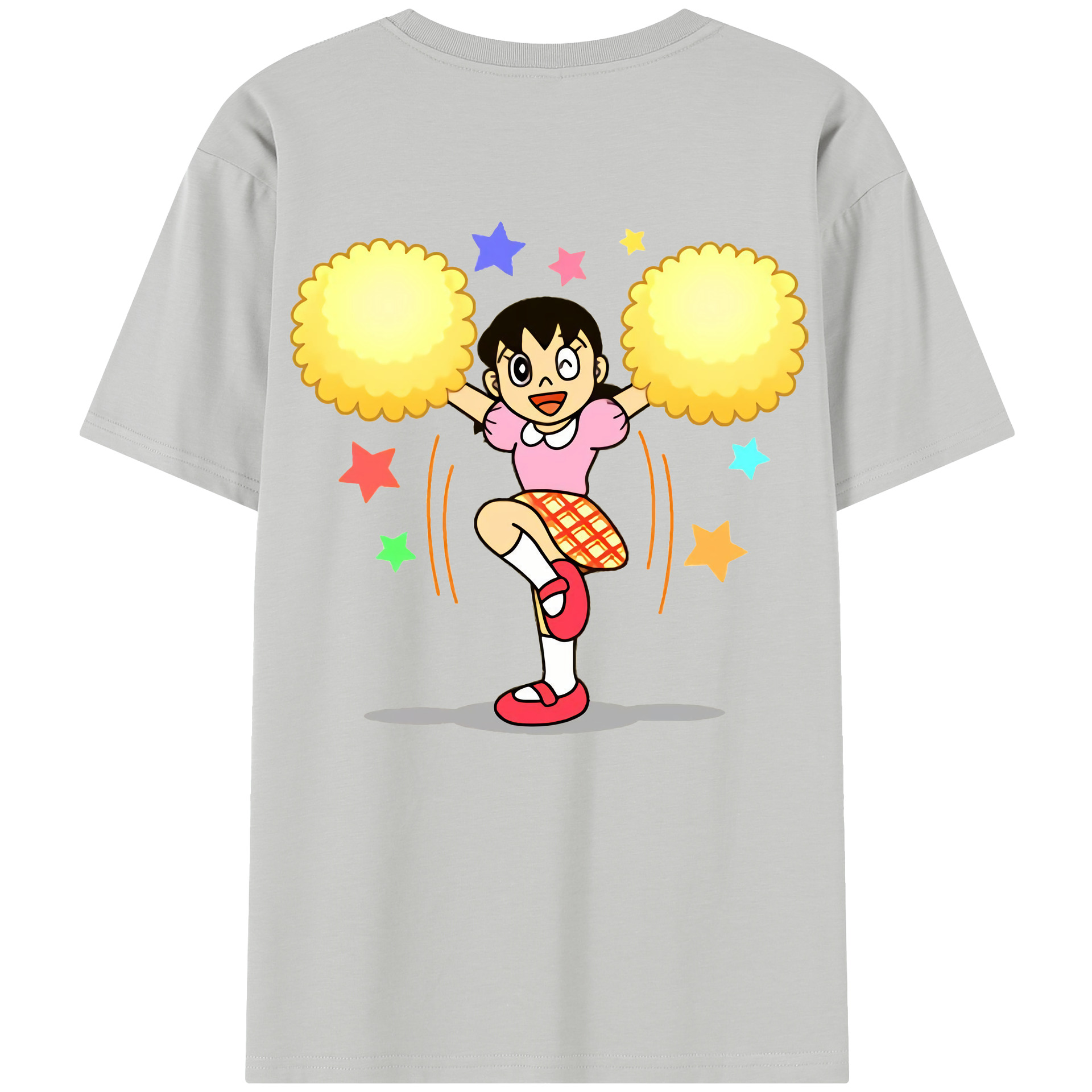 （画像用） ドラえもん みなもと しずか Doraemon Shizuka Minamoto レディース半袖Tシャツ(バックプリント)
