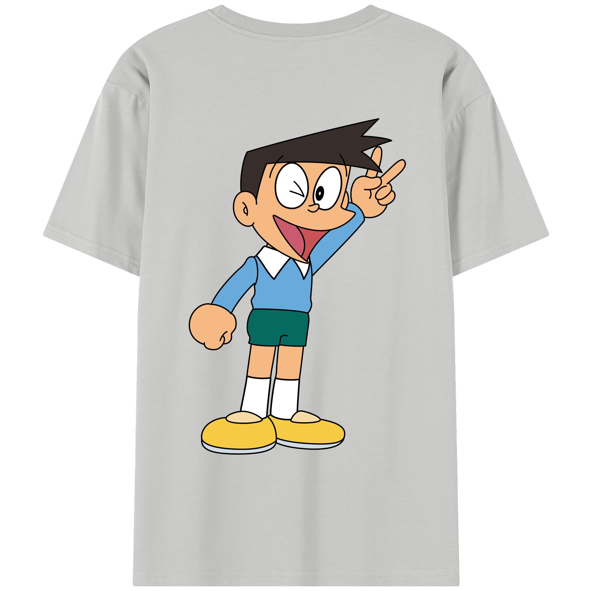 （画像用） ドラえもん 骨川 スネ夫 Doraemon Honekawa Suneo レディース半袖Tシャツ(バックプリント)