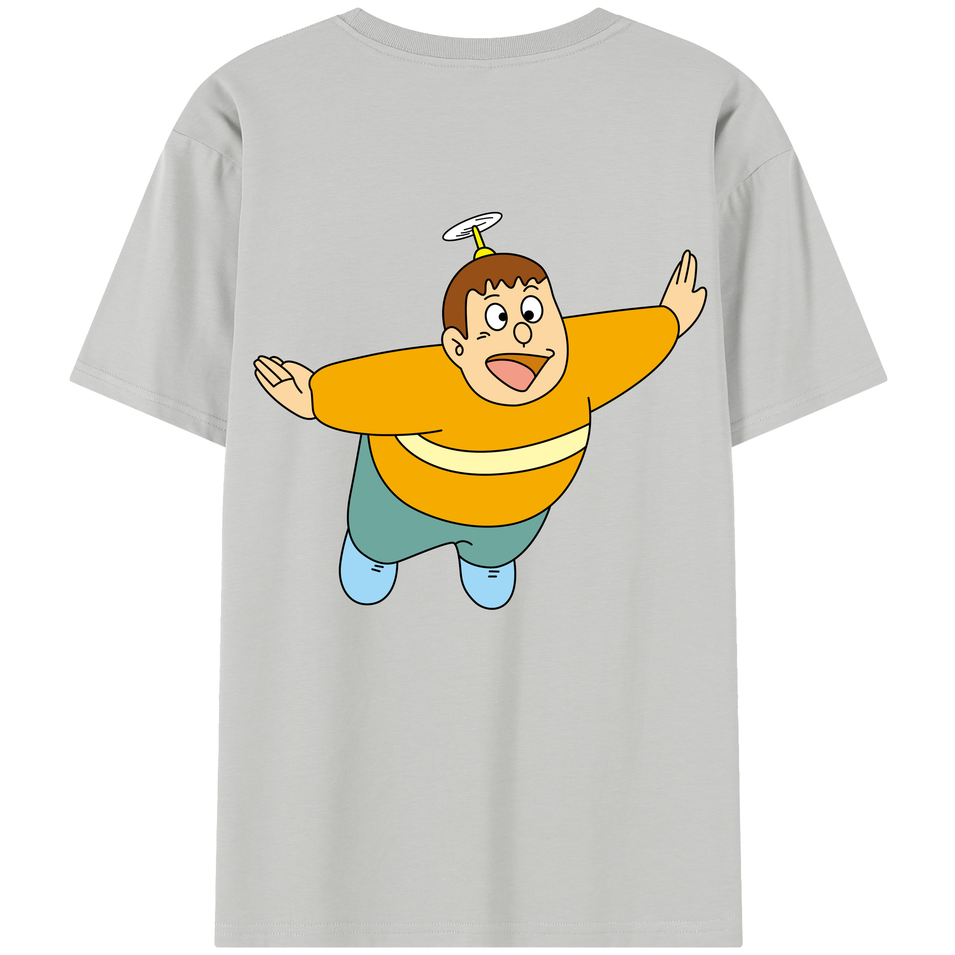 （画像用） ドラえもん 剛田武 Doraemon Gouta Takeshi レディース半袖Tシャツ(バックプリント)