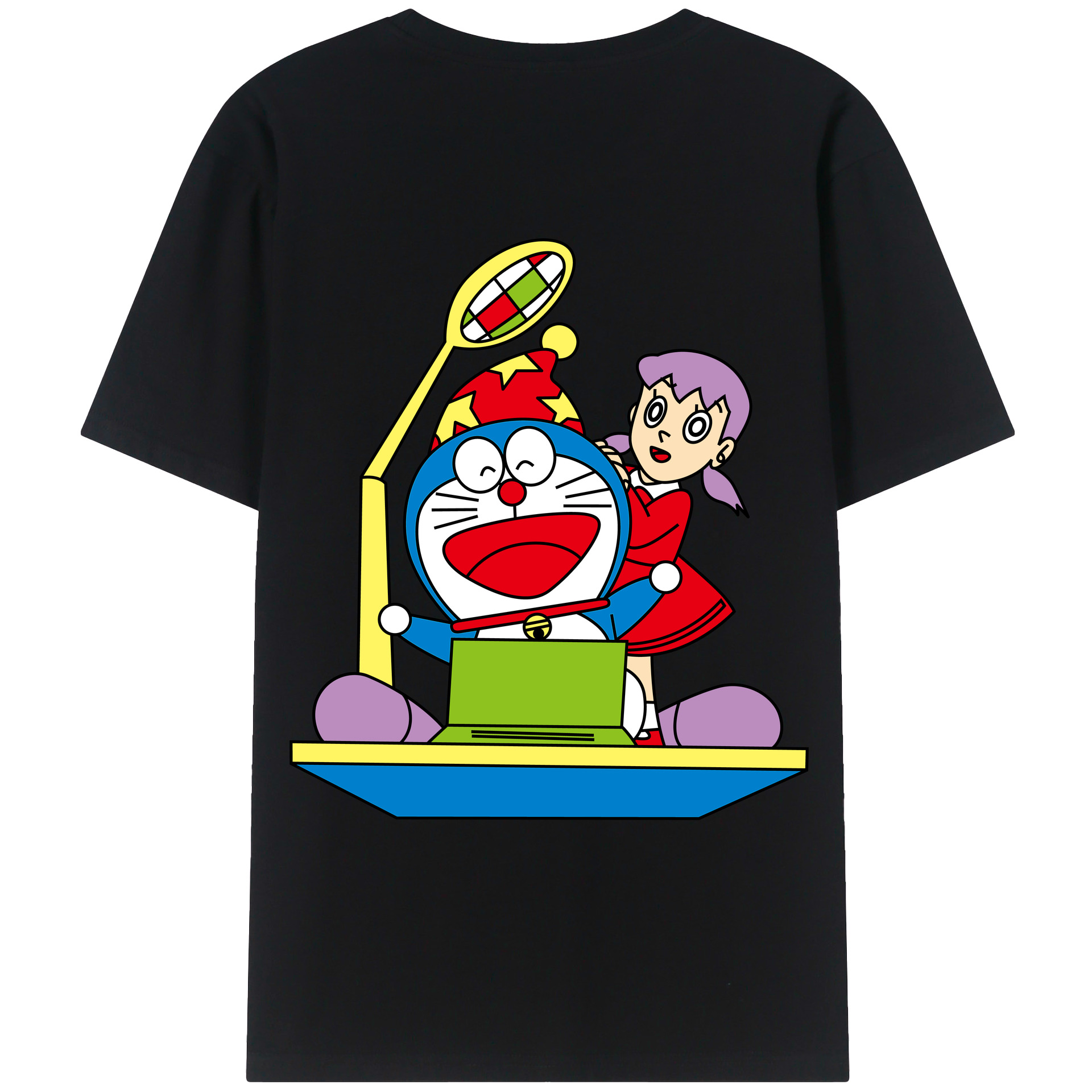 （画像用） ドラえもん みなもと しずか Doraemon Shizuka Minamoto レディース半袖Tシャツ(バックプリント)