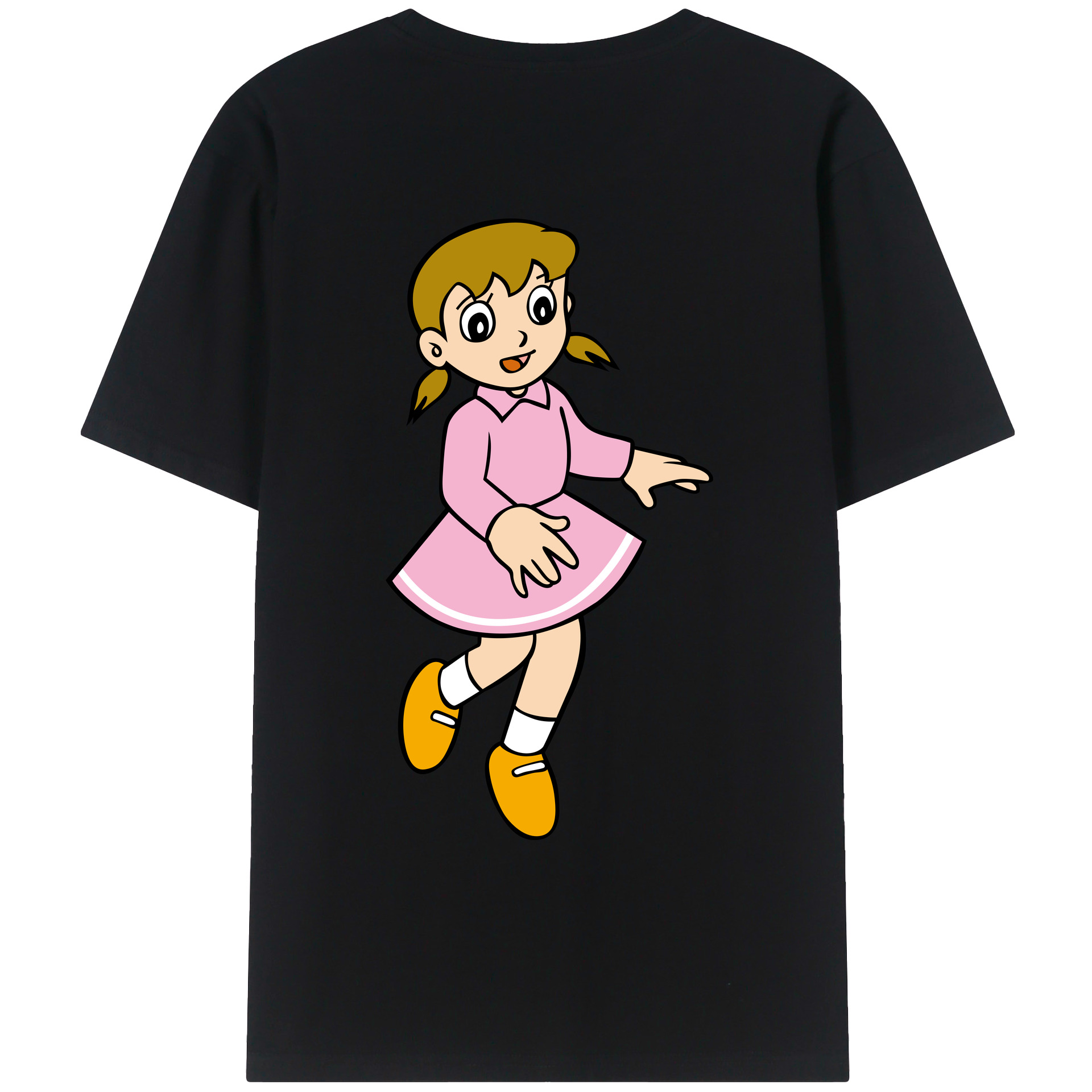 （画像用） ドラえもん みなもと しずか Doraemon Shizuka Minamoto レディース半袖Tシャツ(バックプリント)